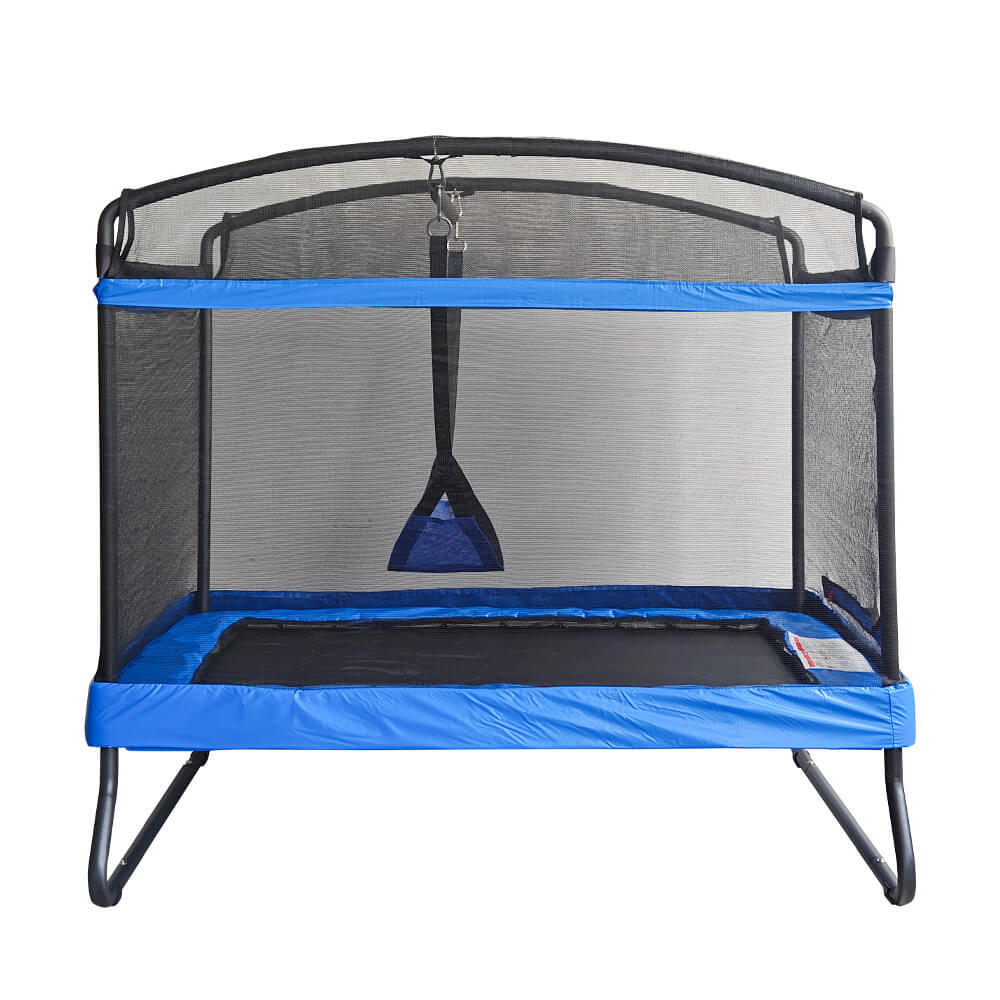 Trampolina dla dzieci z huśtawką i siatką zabezpieczającą