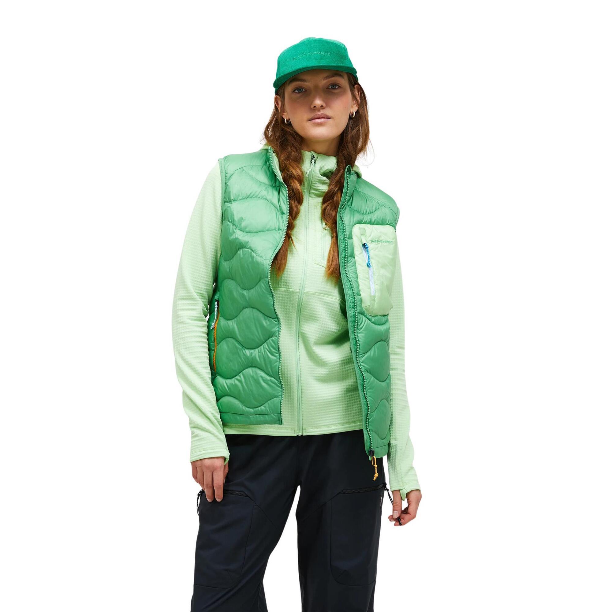 Kamizelka Peak Performance puchowa damska Helium Utility Down Vest zielona - S