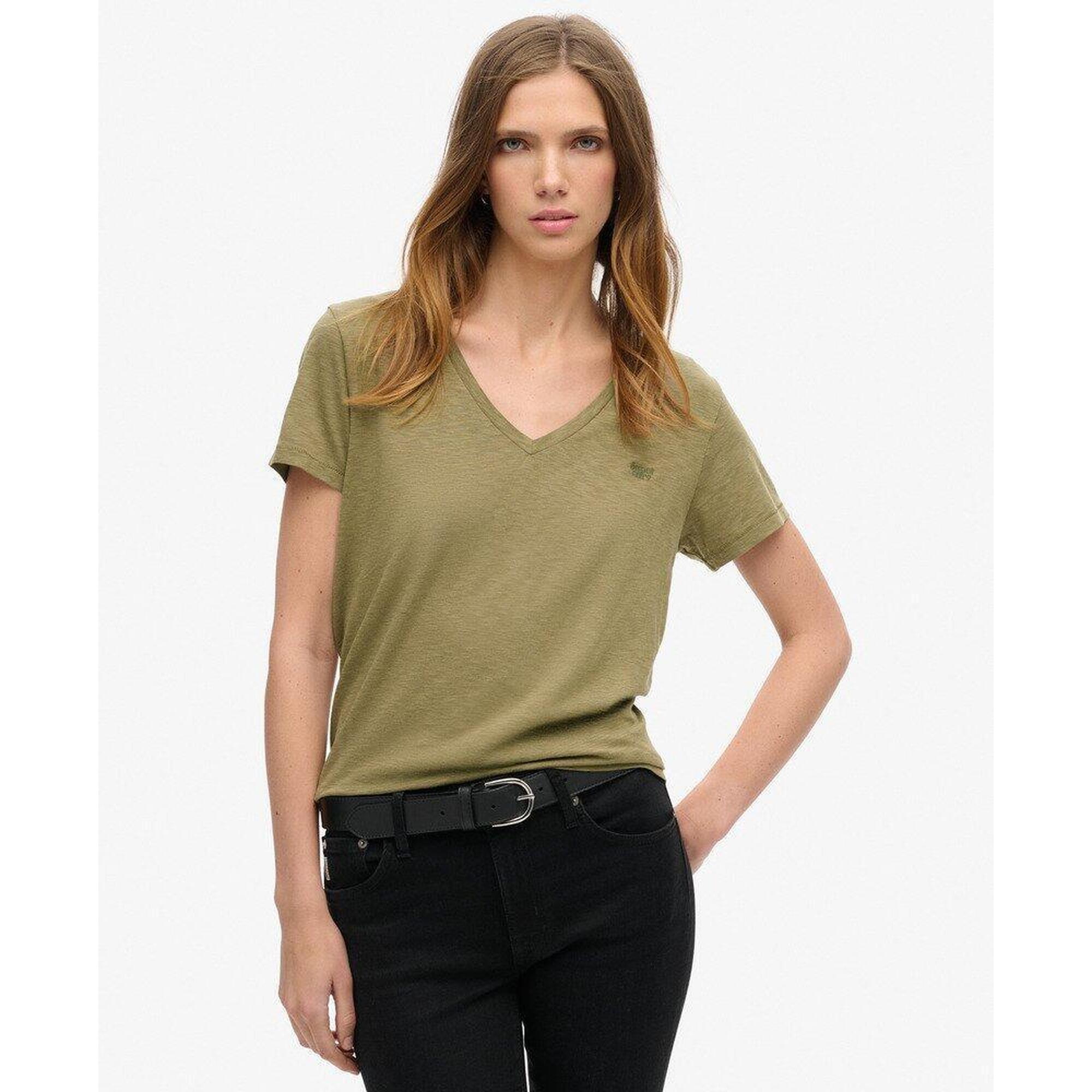 Koszulka z haftem V w slubie.