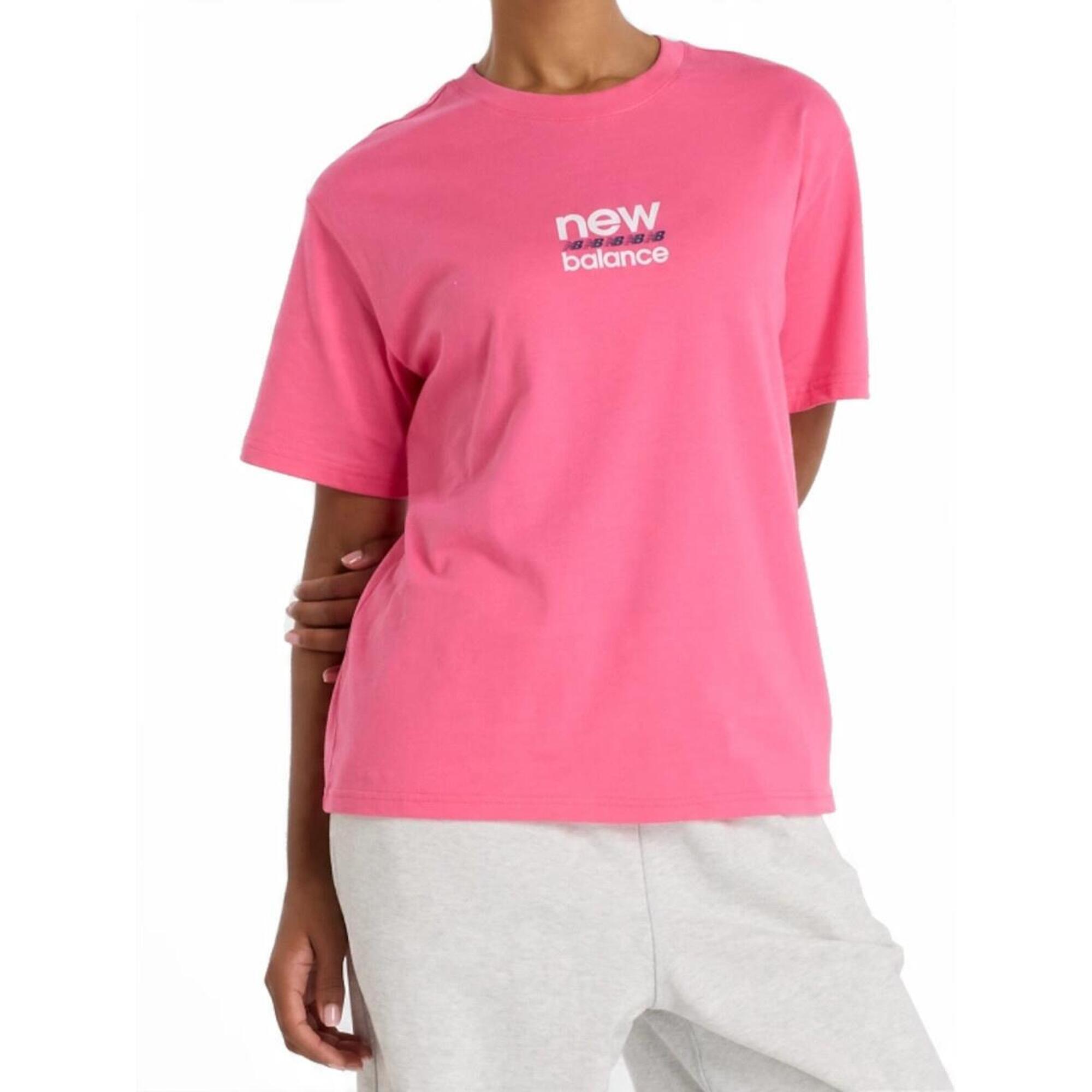 KOSZULKA damska NEW BALANCE WT51541DAB bawełniana