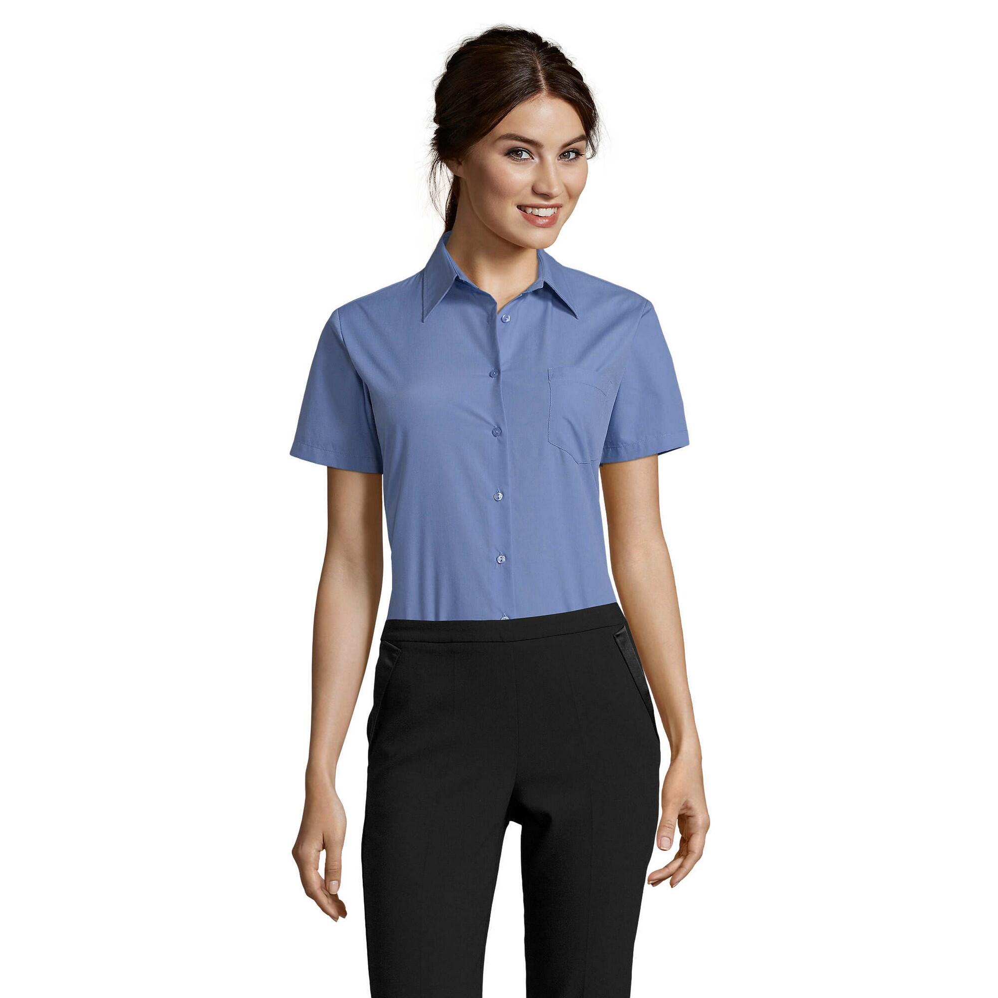 Damska Koszula Biznesowa Z Krótkim Rękawem Escape Poplin