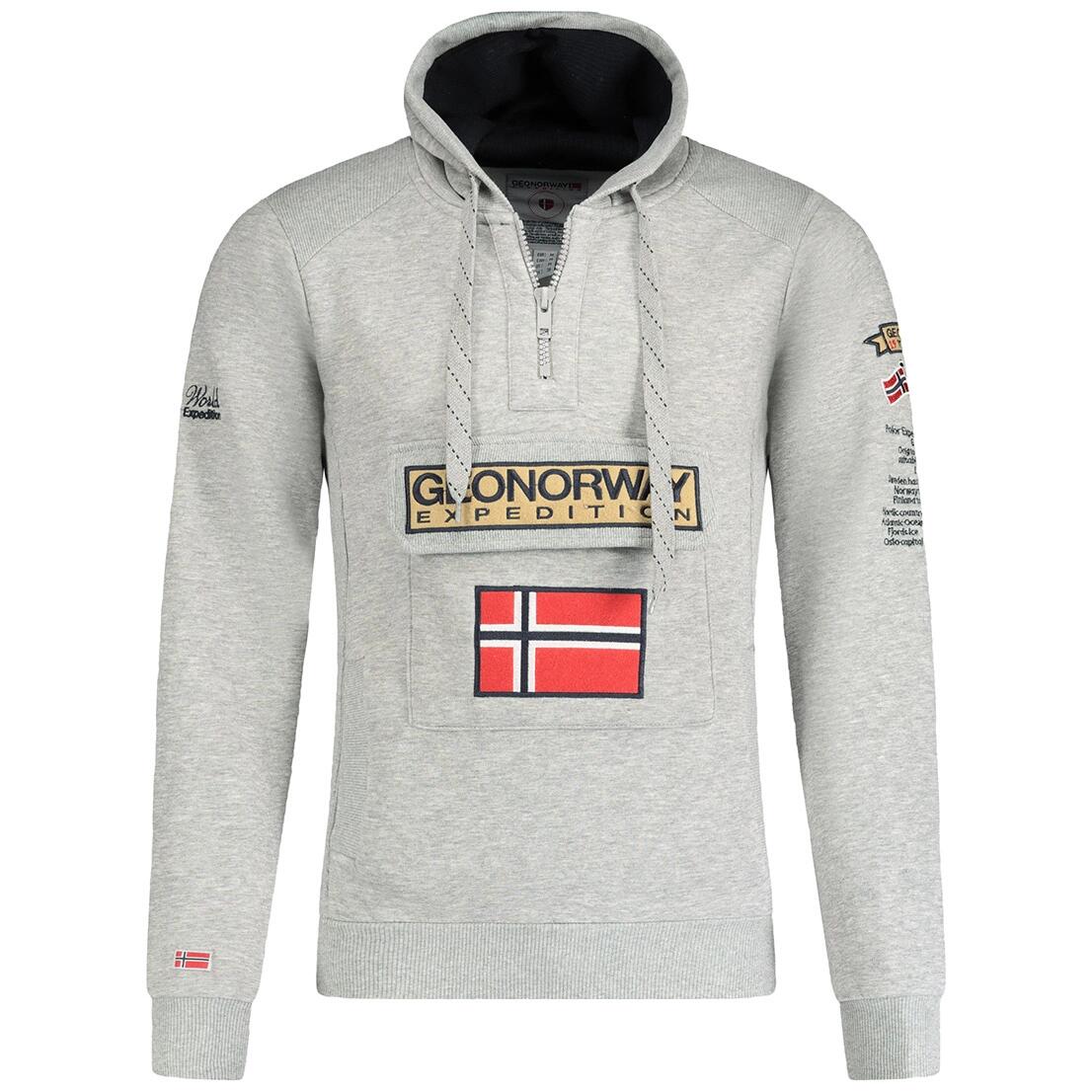 Bluza Geographical Norway GYMCLASS B-GREY EO DB MEN 100 mieszana szarość męska