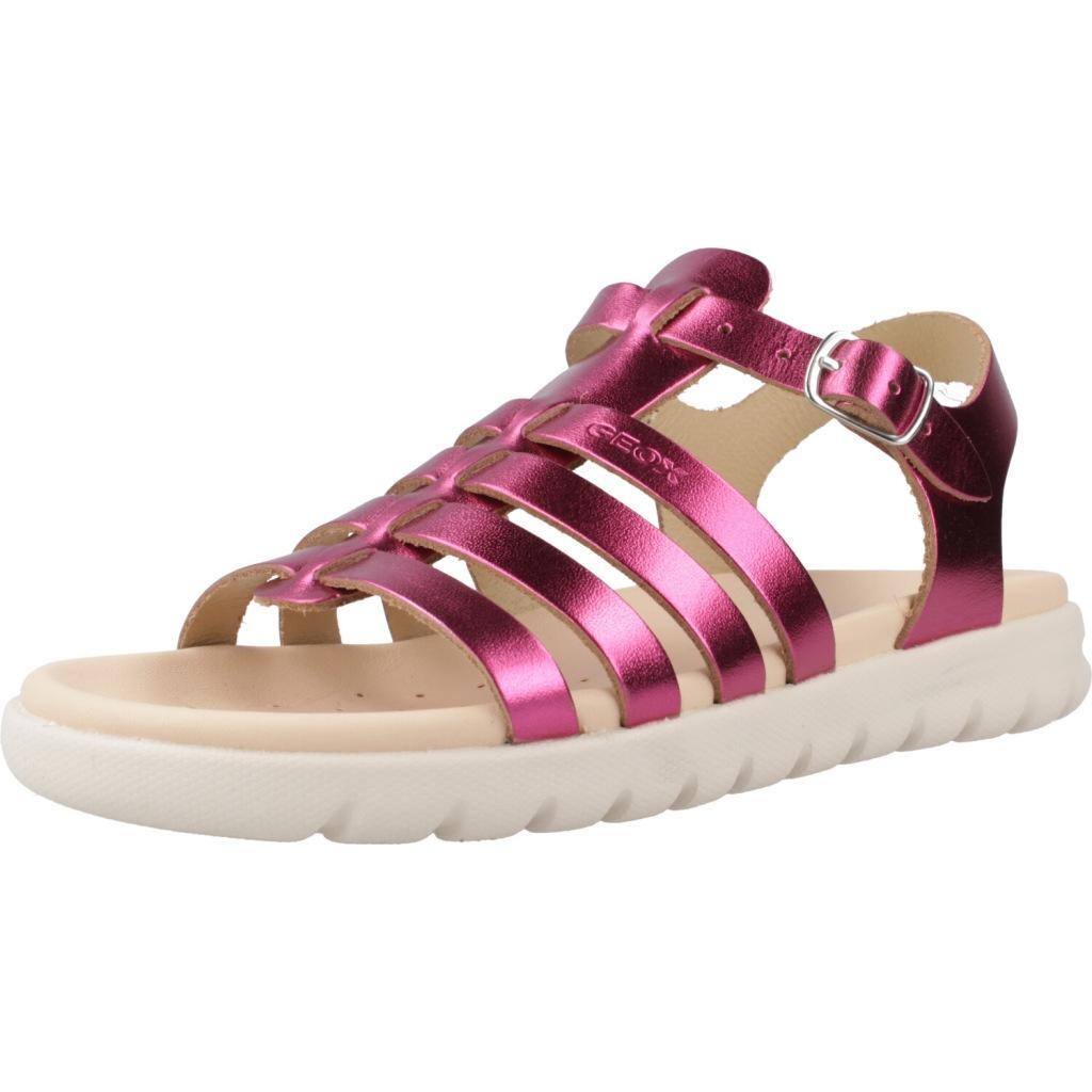 Sandały GEOX J S. SOLEIMA G.B - METAL.LEA Rose