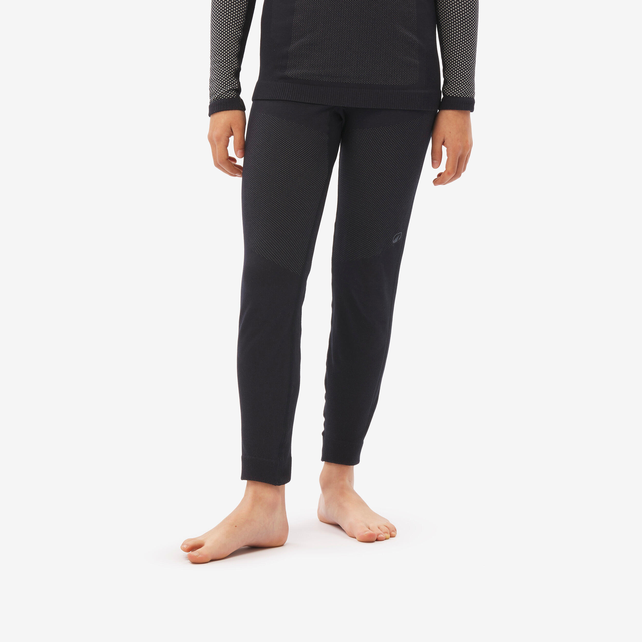 Legginsy termoaktywne narciarskie dla dzieci Quechua BL 900 seamless