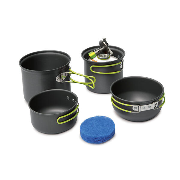 Zestaw naczyń turystycznych Pinguin DOUBLE ALU