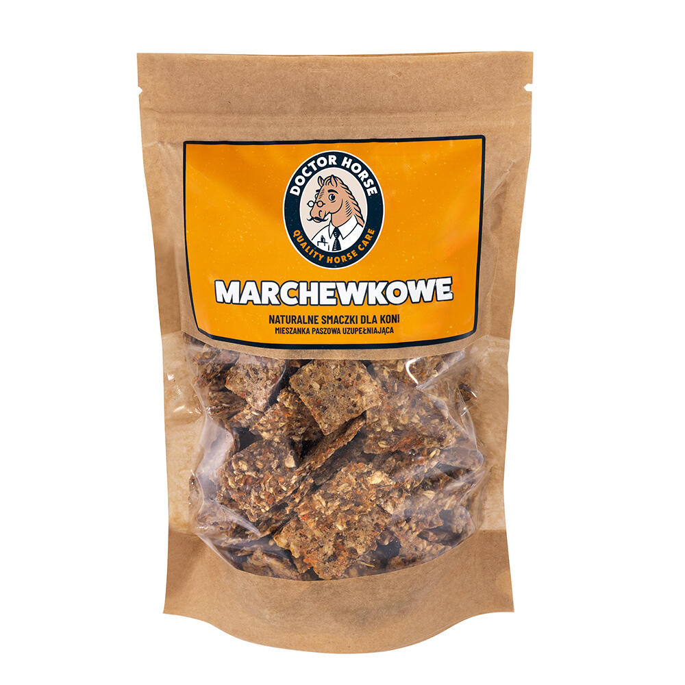 Marchewkowe – Naturalne Smaczki dla Koni 1L | Doctor Horse x Końska Cukierenka