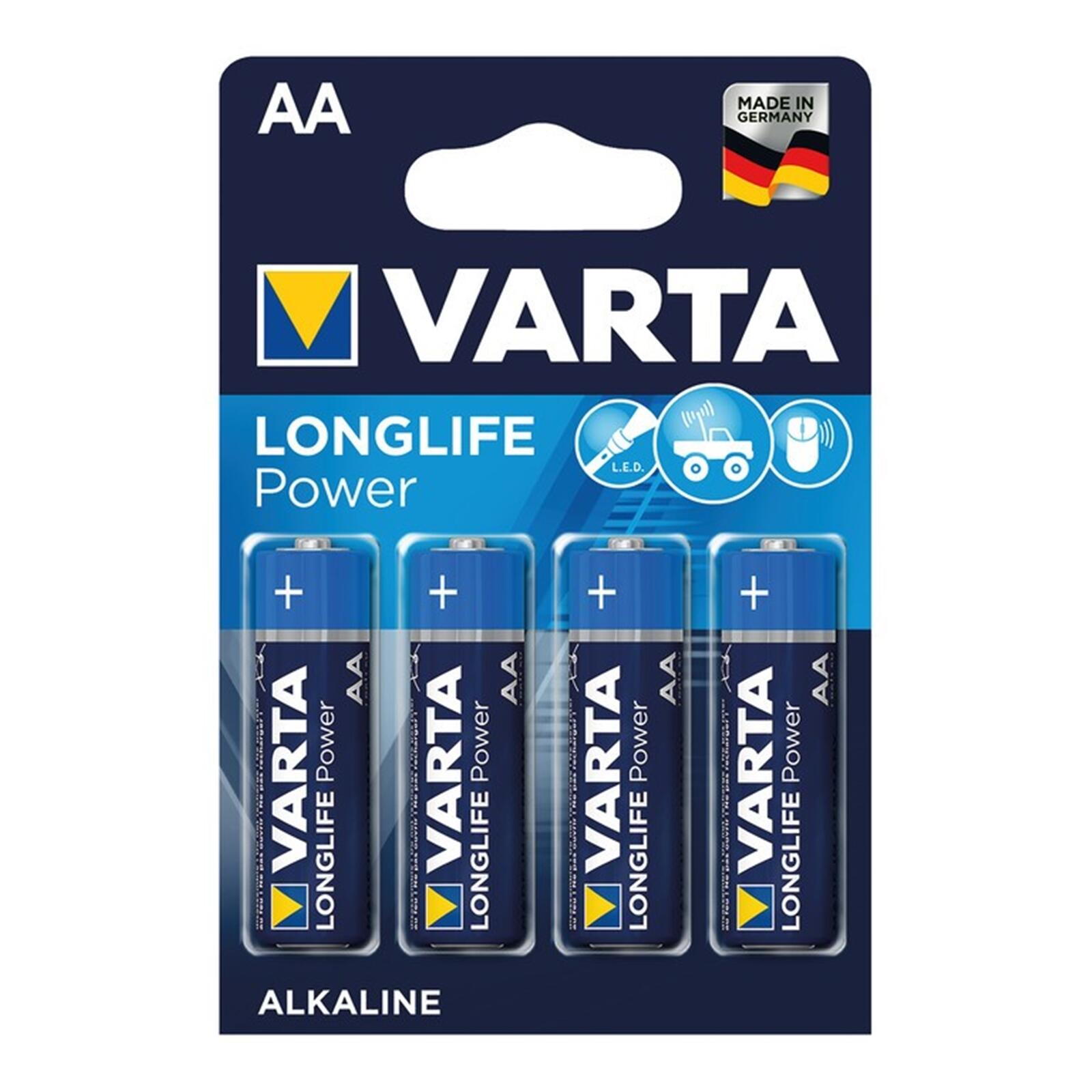 Baterie Varta AA LR6 alkaliczne, opakowanie 4 szt.