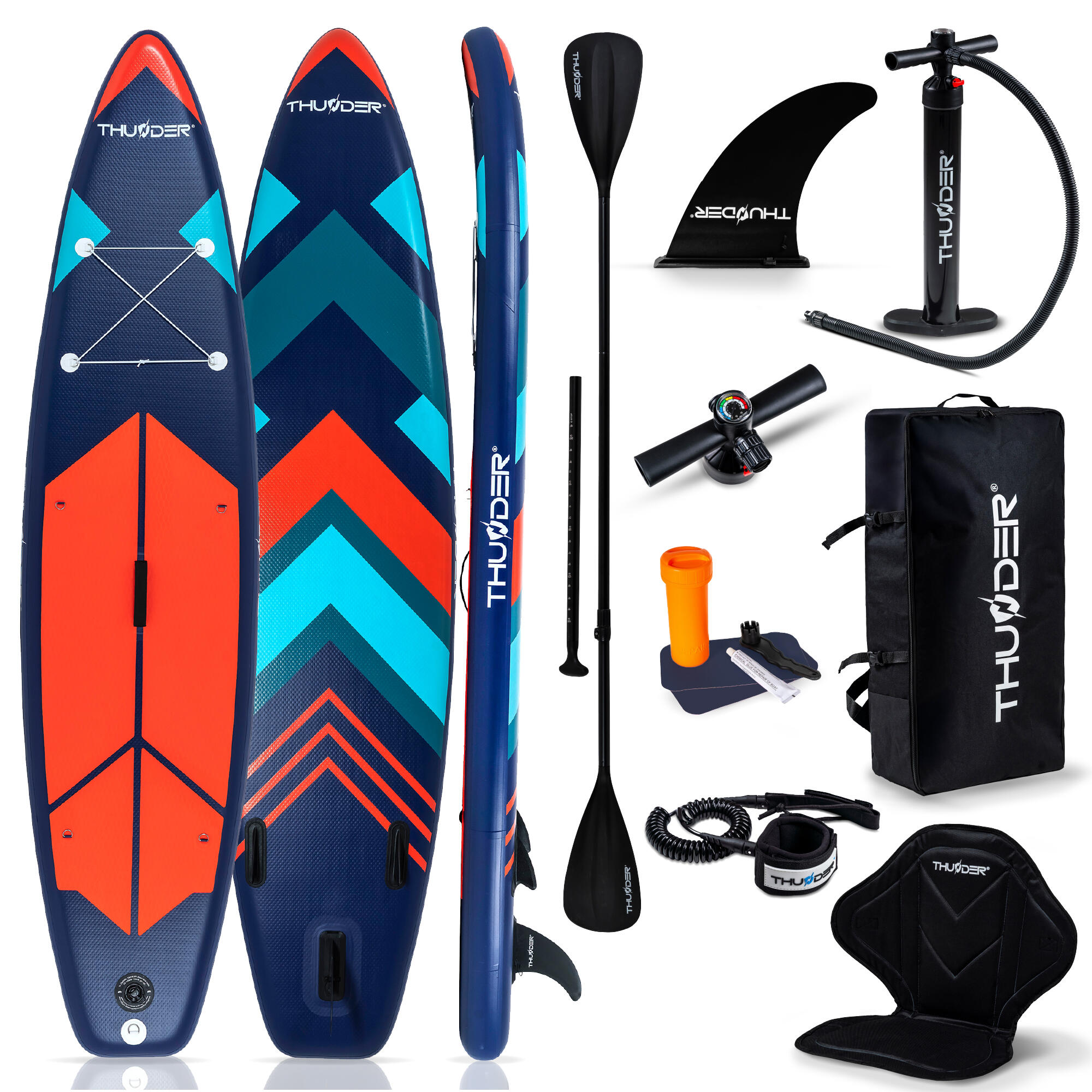 Deska SUP pompowana akcesoria THUNDER STRIPES 320cm