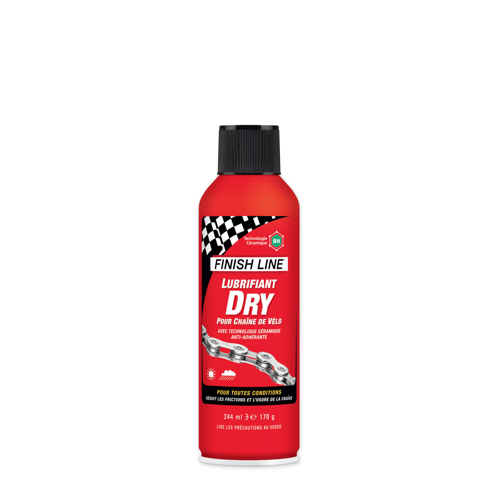 Smar do łańcucha rowerowego Finish Line Dry (Bn) - Aerosol