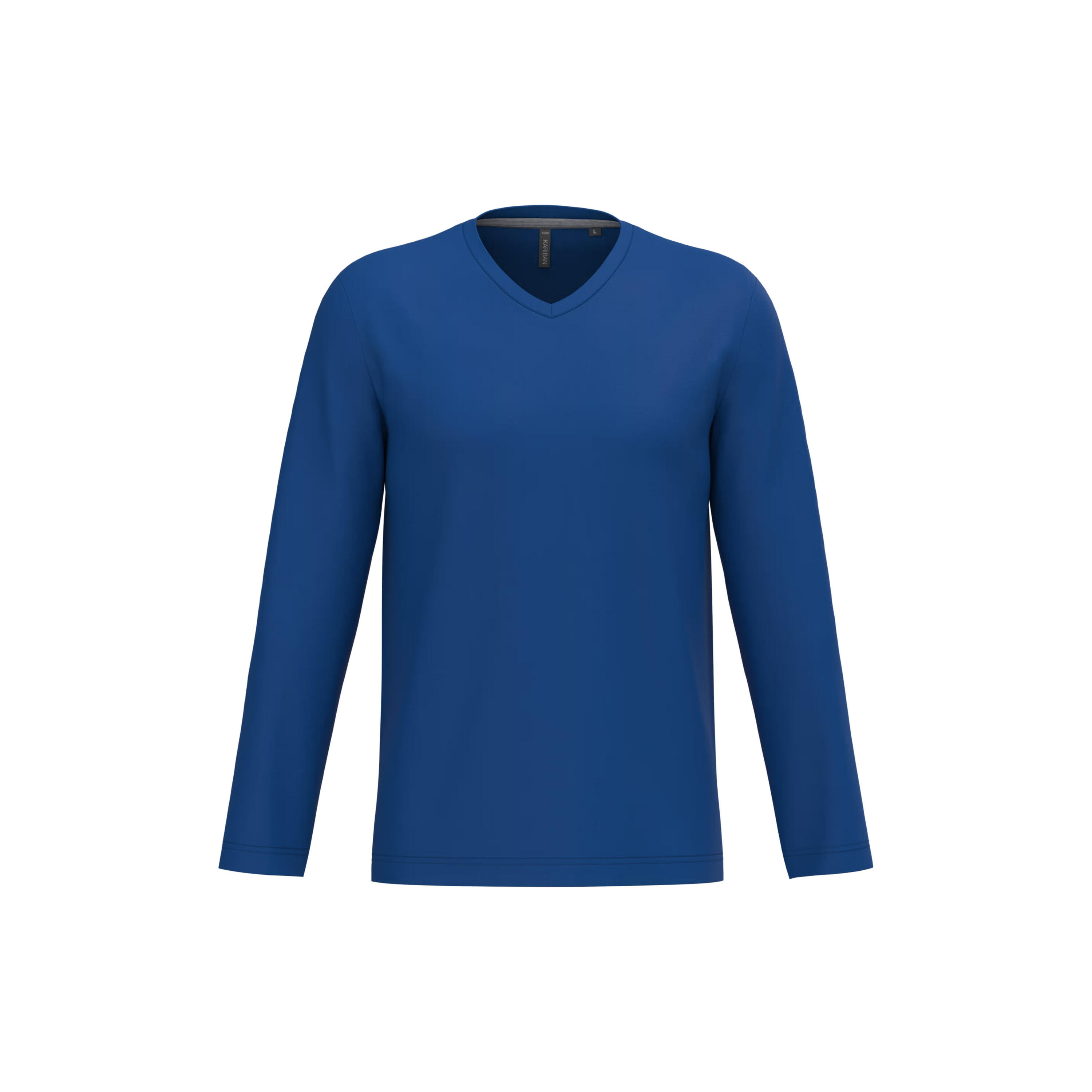 Koszulka z długim rękawem z dekoltem w serek Kariban