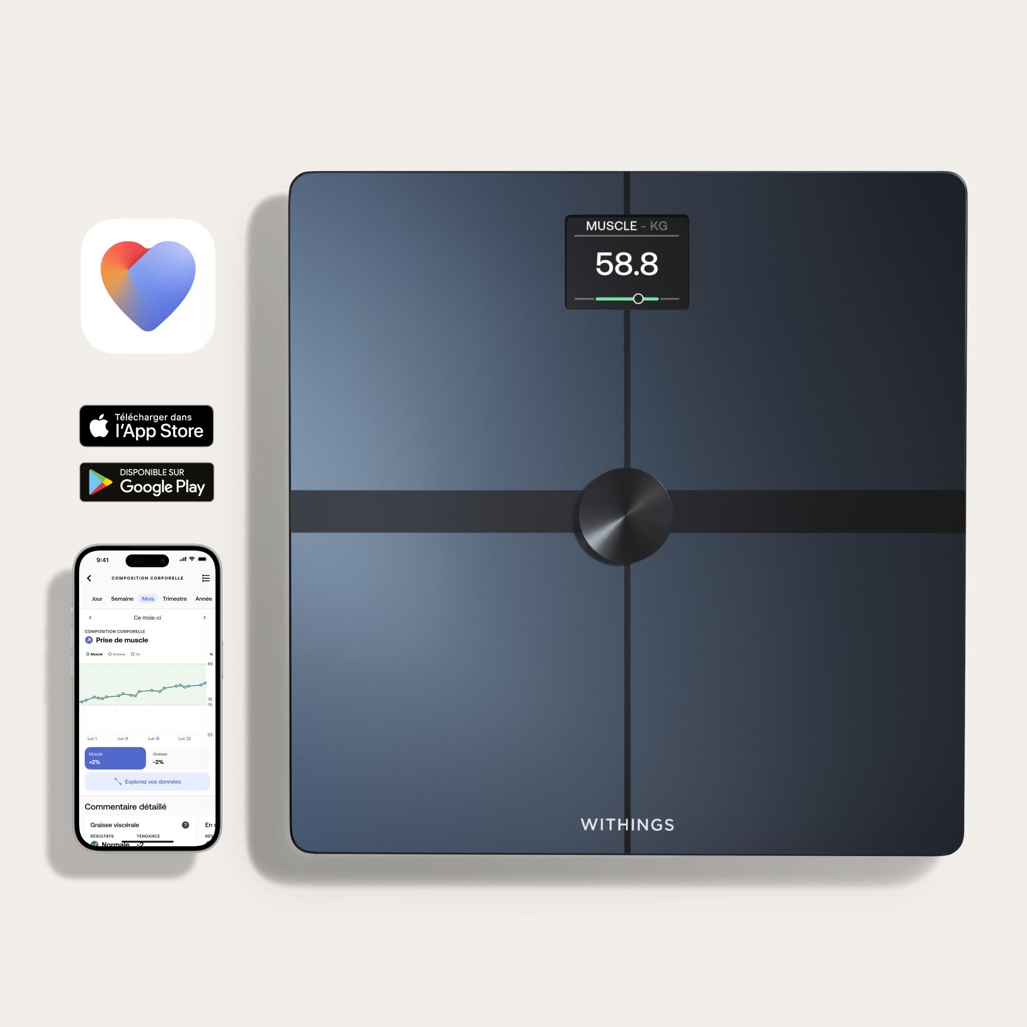Inteligentna waga łazienkowa Withings Body Smart