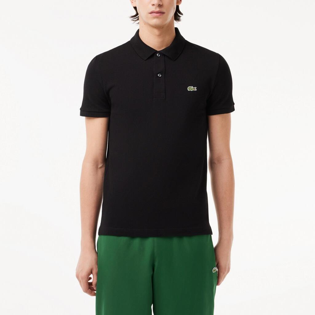 Lacoste Model L1212 Short Sleeved Ribbed Collar S Kolor Czarny