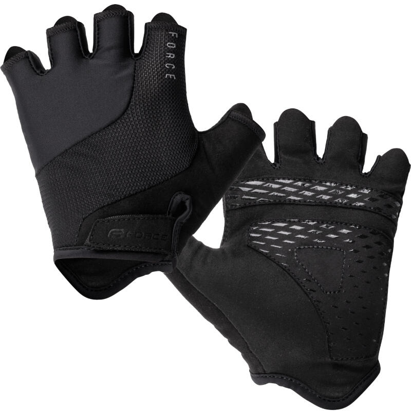 Rękawiczki rowerowe dla dorosłych krótkie Force Land unisex