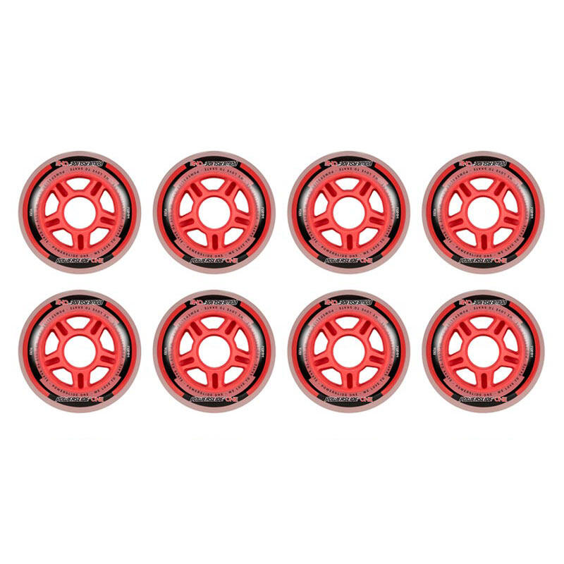 Koła do rolek Powerslide One 76mm/82a z łożyskami abec 5 - 8 sztuk