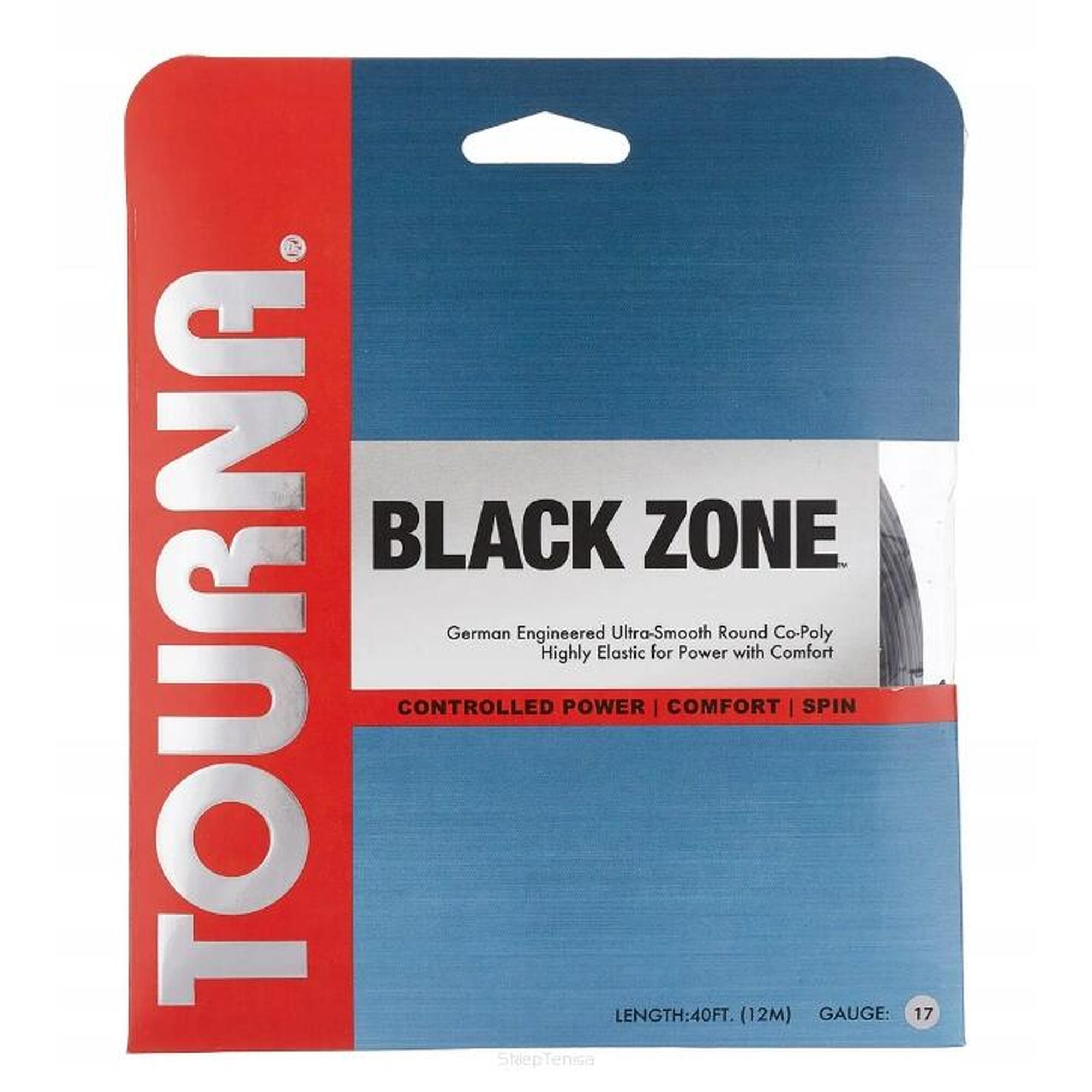 Naciąg tenisowy Tourna Black Zone 1.25 - czarny