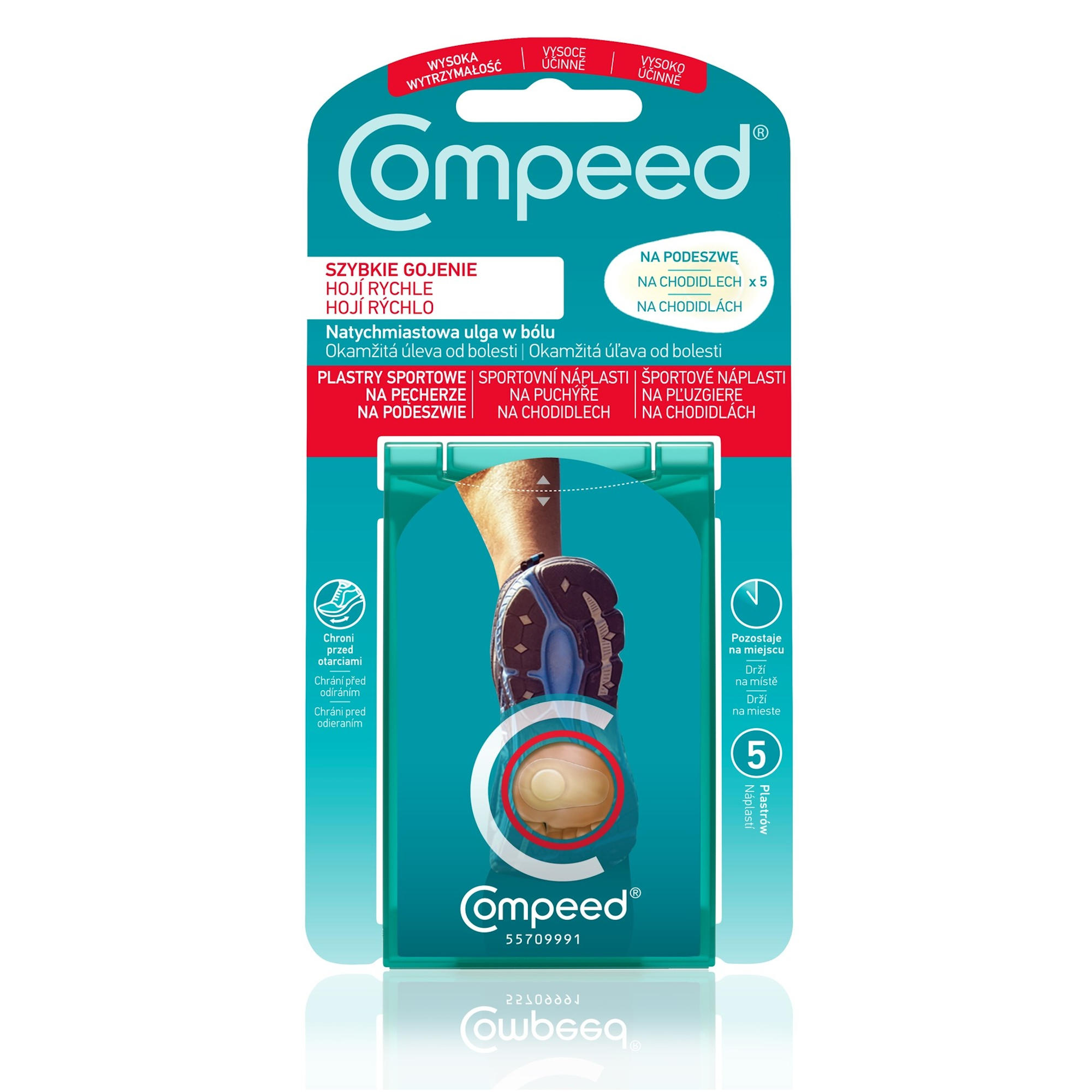 Plastry na pecherze na podeszwy dla aktywnych