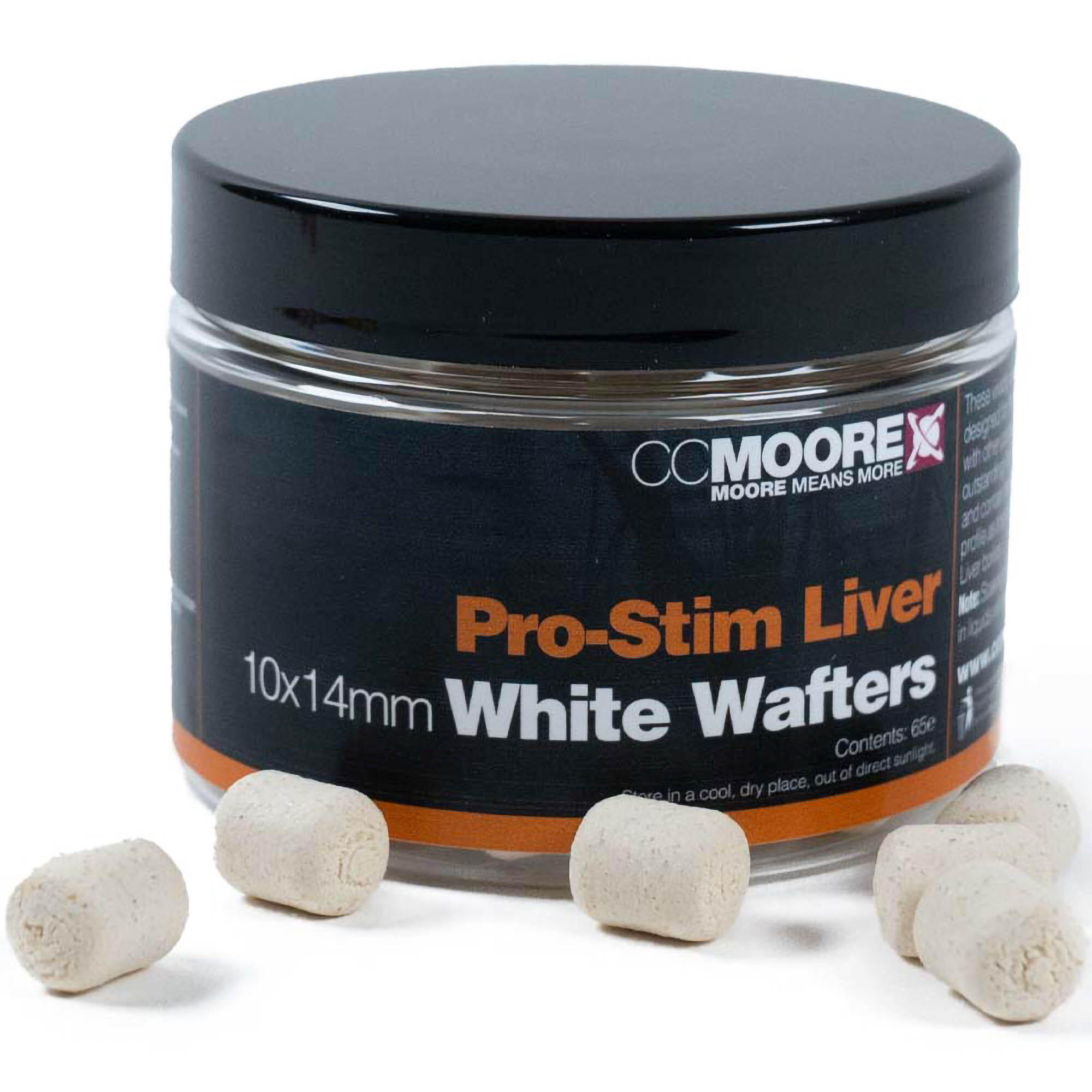 Przynęta Kulki Cc Moore Pro-Stim Liver White Dumbell Wafters 10X14Mm
