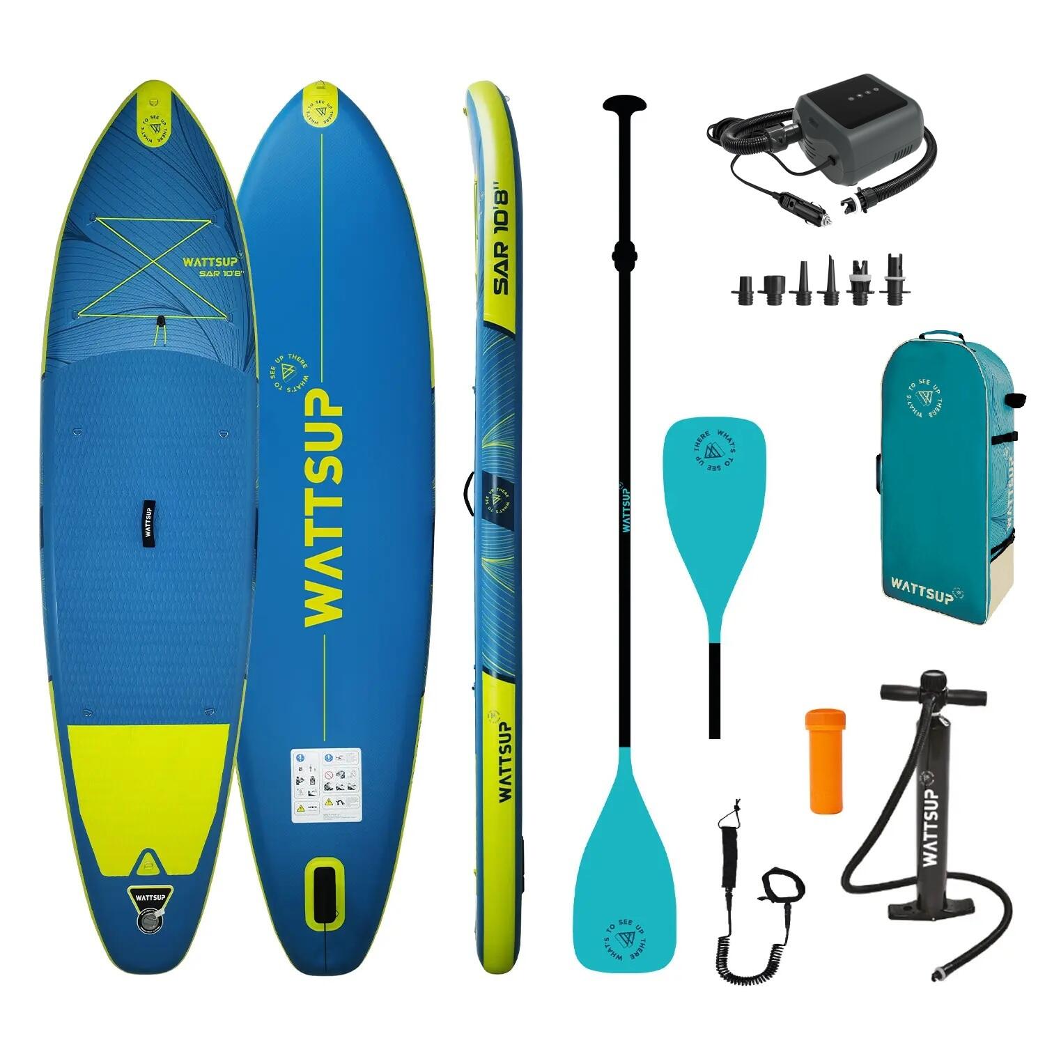 Deska SUP Pompowana WattSup SAR 10'8" 325cm + Elektryczna pompka PBG 6