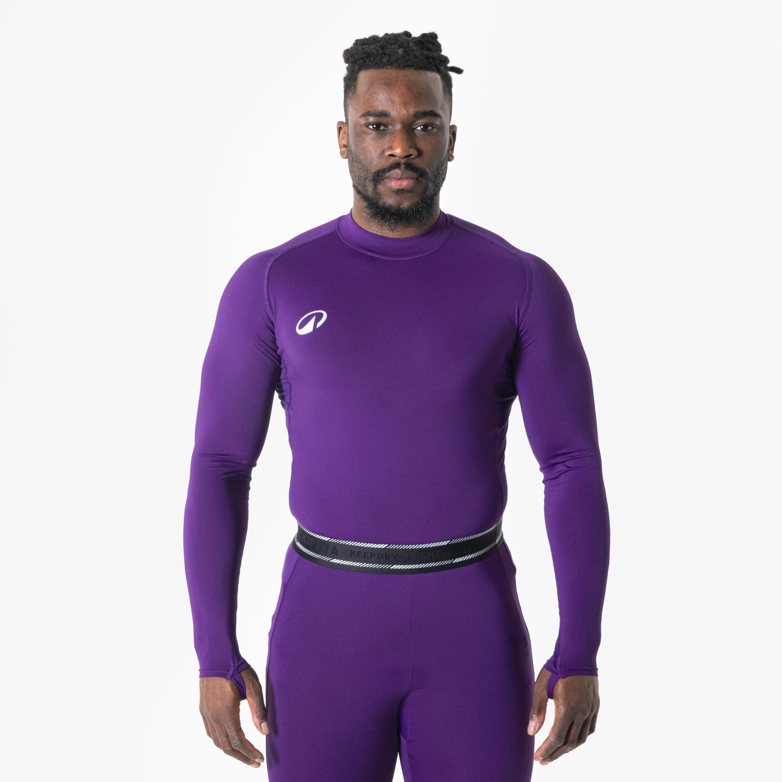 Koszulka termoaktywna długi rękaw unisex Kipsta Keepdry Club