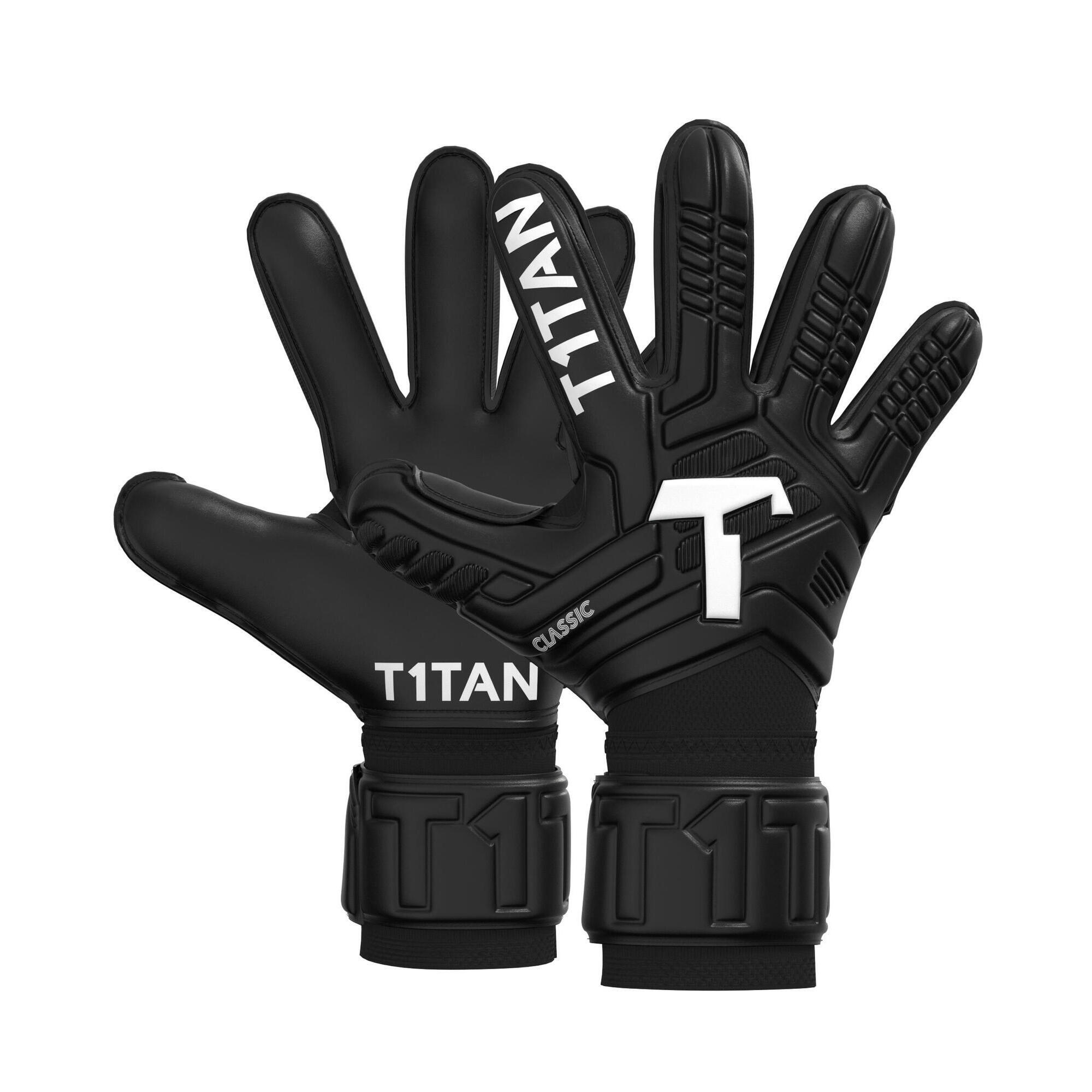 Rękawice bramkarskie Classic 1.0 Black-Out seniorskie z usztywniaczami