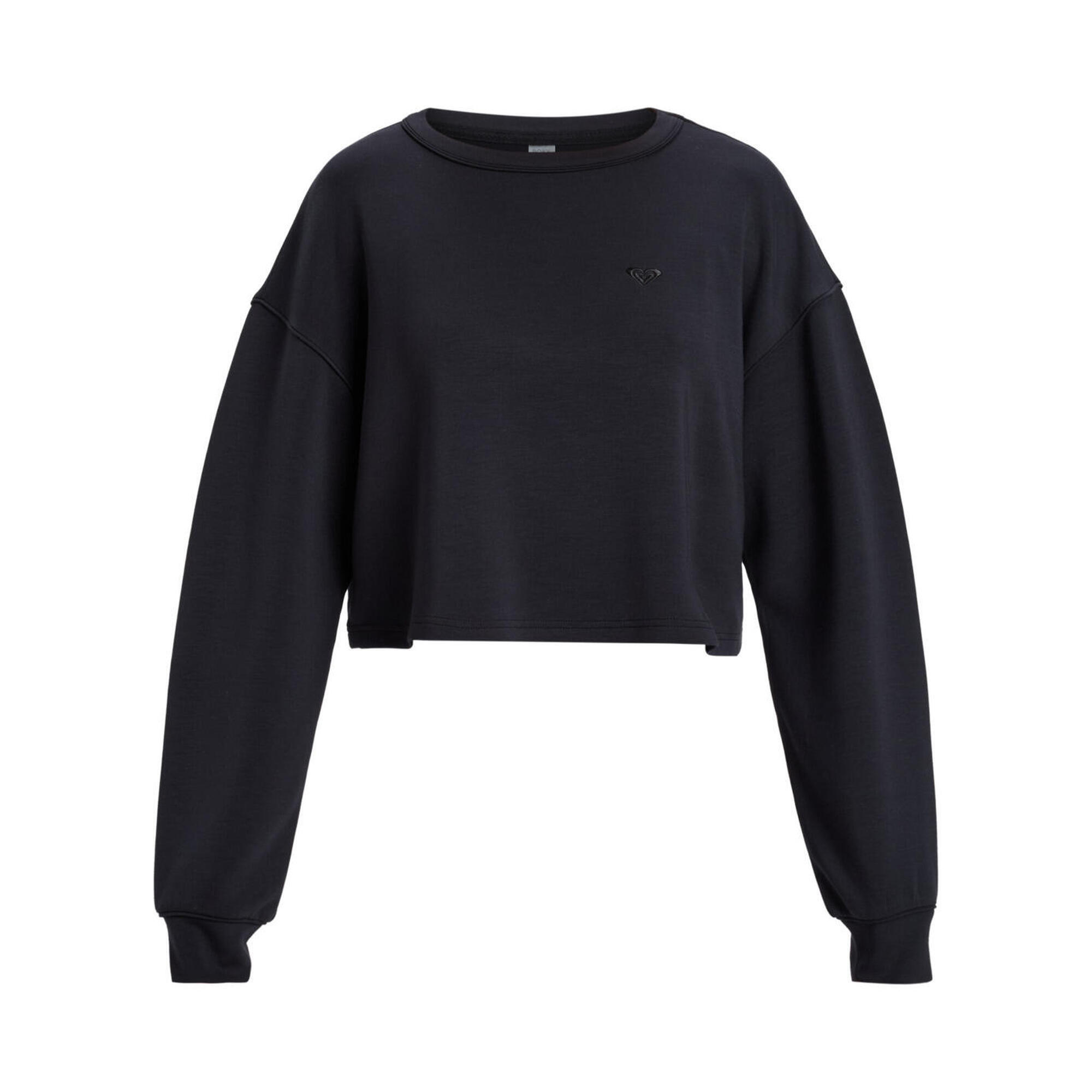 Bluza z okrągłym dekoltem dla Kobiety RISE & VIBE Czarny