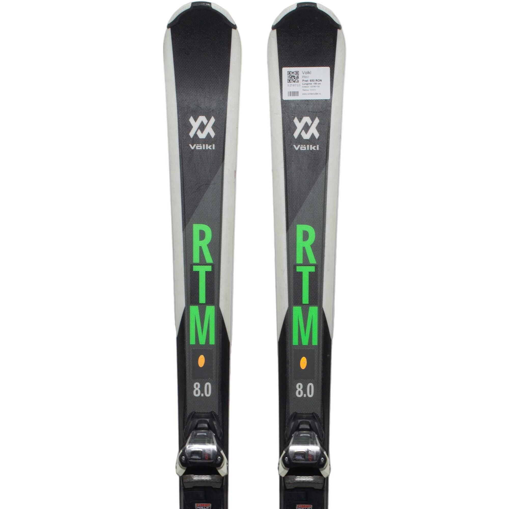 Second Life- Narty VOLKL RTM 8.0, 158 cm- Stan bardzo dobry