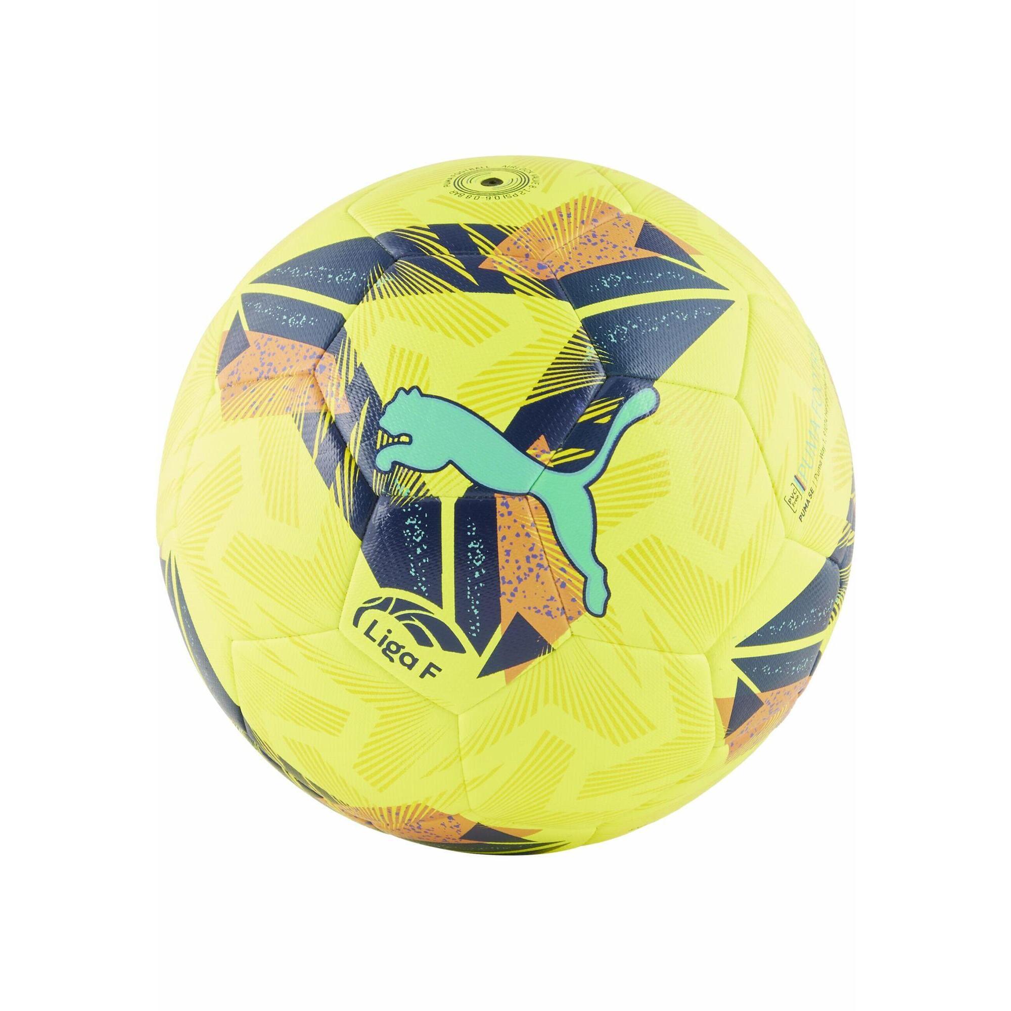Hybrydowa piłka nożna Orbita Liga F PUMA Fluo Yellow Multicolor