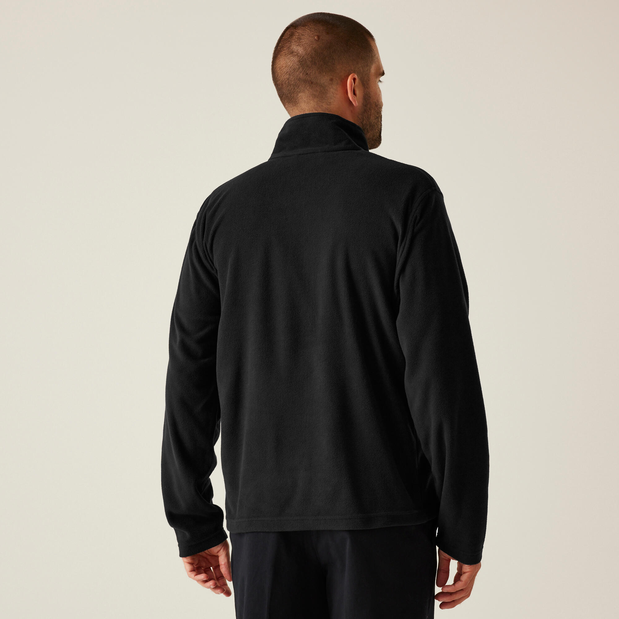 Męski mikrolekki polar z zamkiem błyskawicznym do połowy