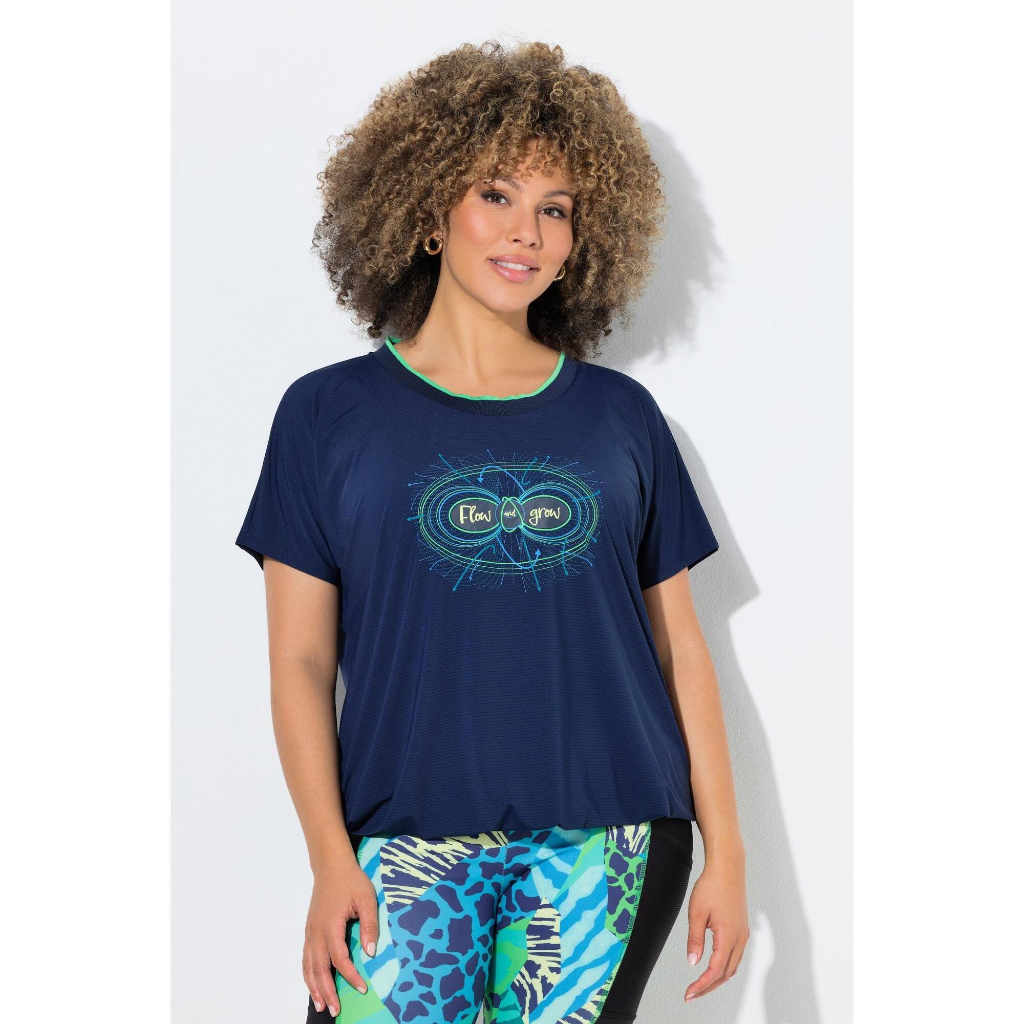 Damskie Bluzka funkcyjna elastyczny dół okrągły dekolt bez rękawów