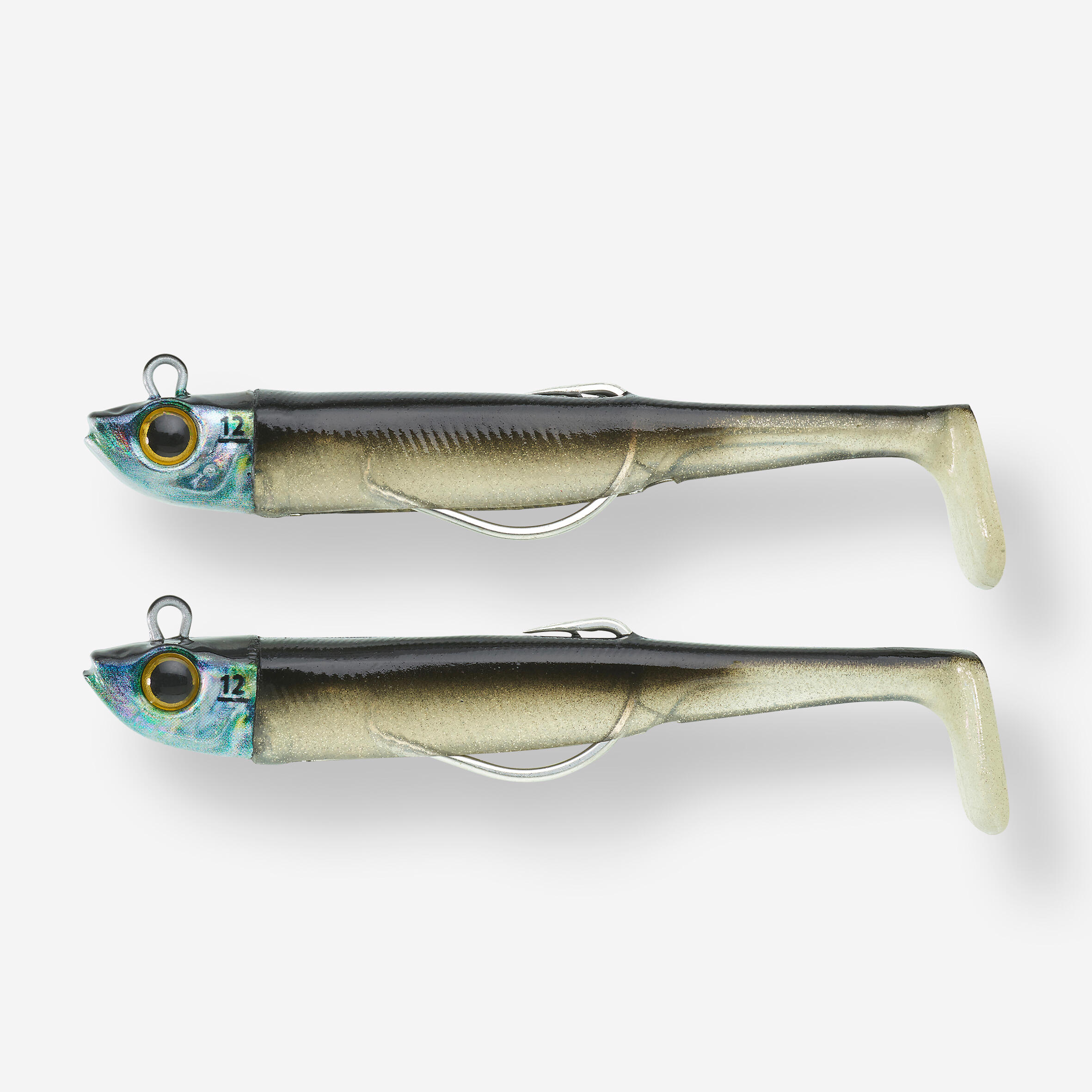 Miękka przynęta Caperlan Ancho 90 12 g czarny grzbiet x2