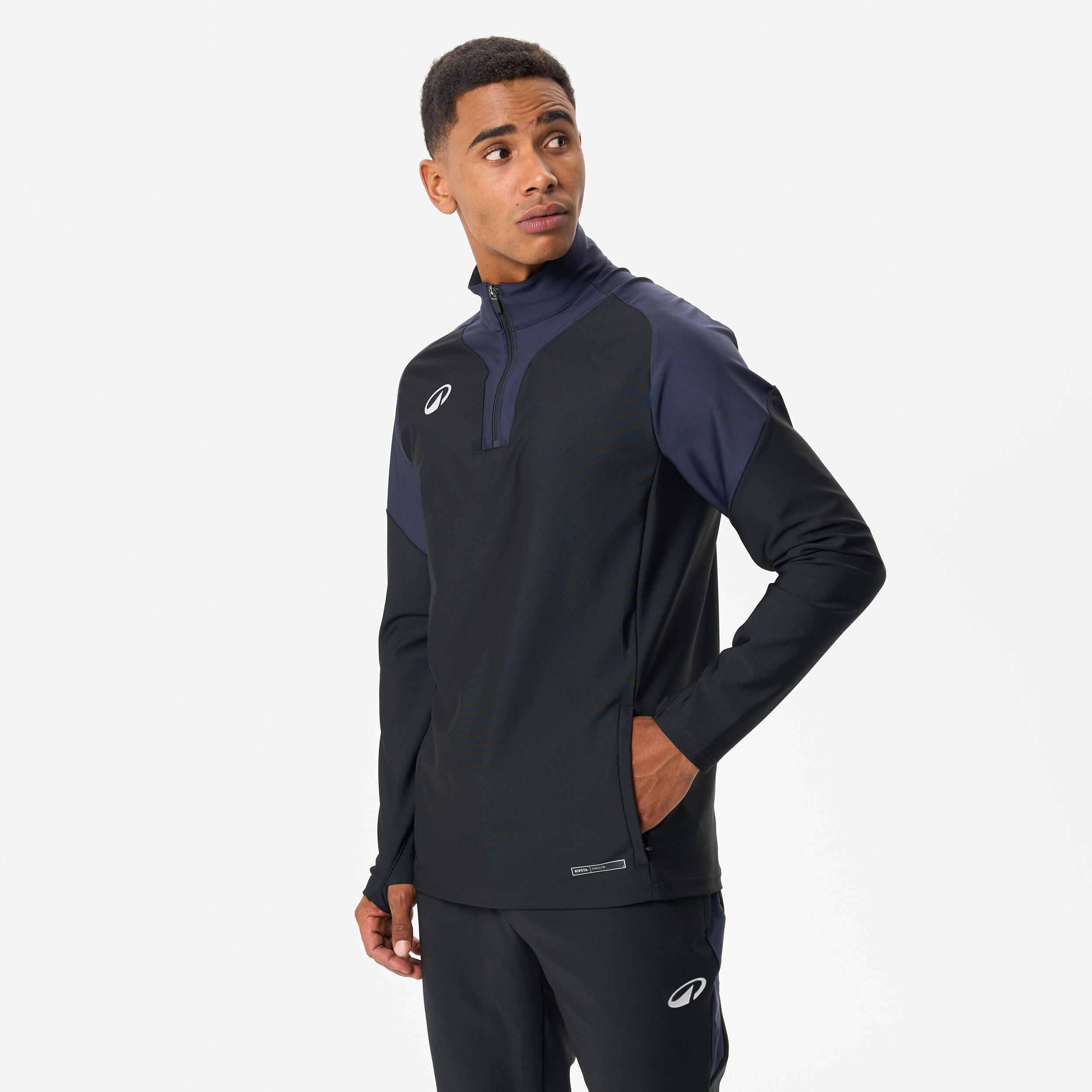 Bluza piłkarska Kipsta Viralto Club na krótki suwak