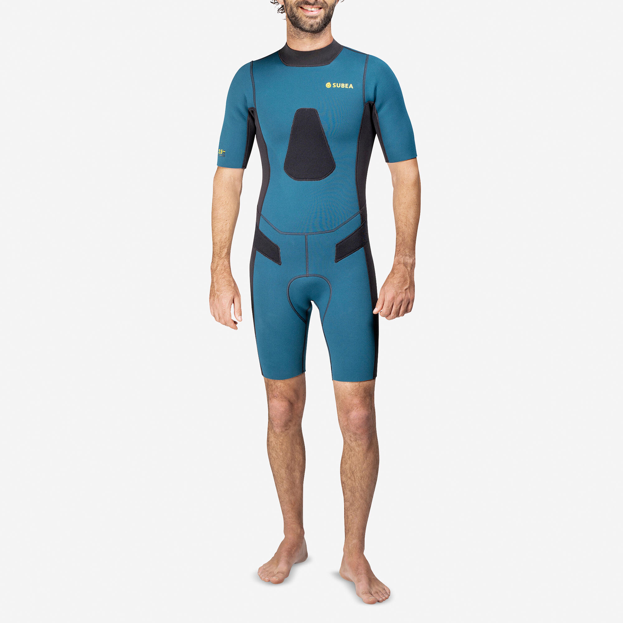 Krótka pianka do łowiectwa podwodnego męska Subea SPF 500 z neoprenu 2,5 mm
