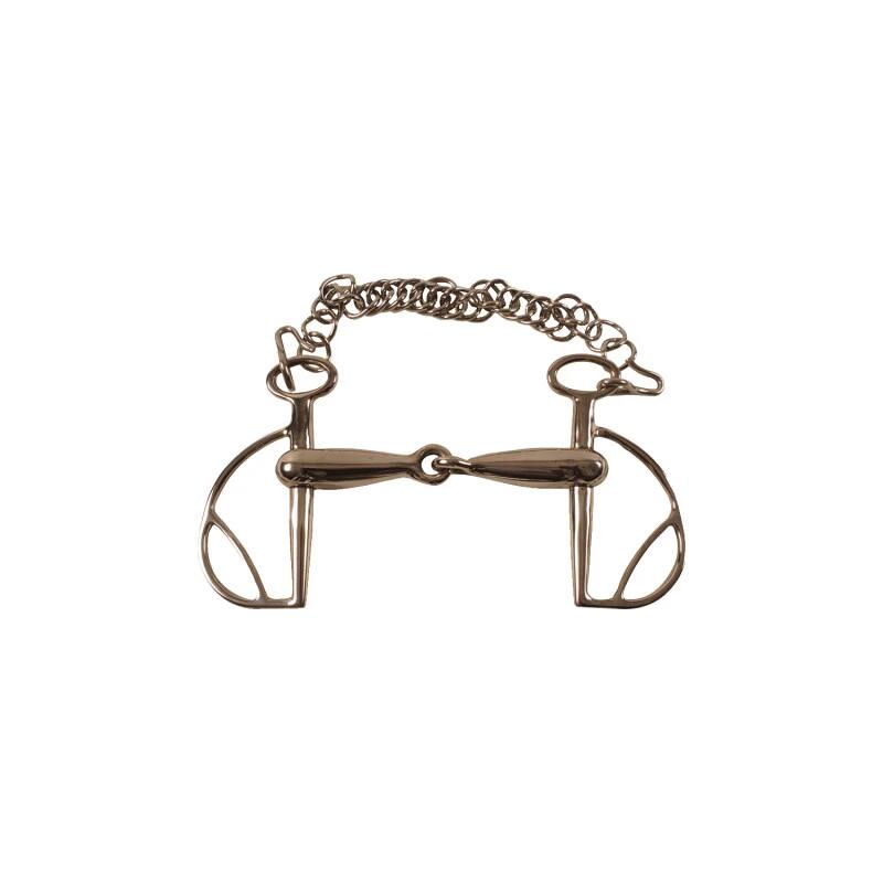 Hiszpański przegubowy gryzak snaffle