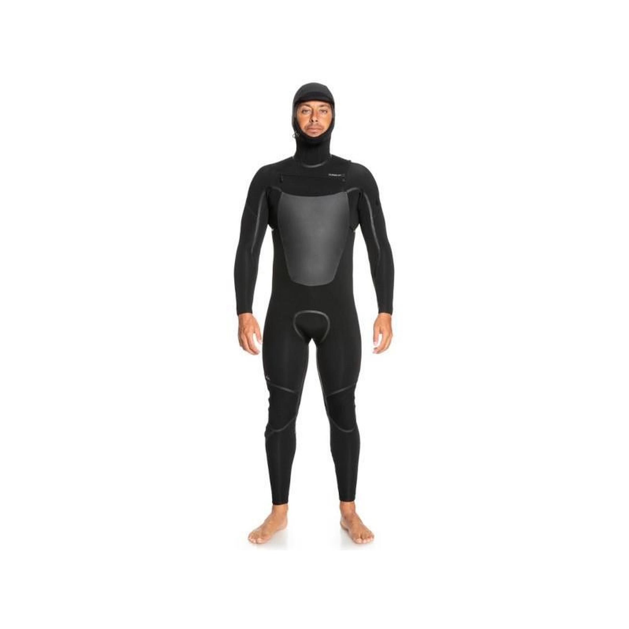 Pianka Quiksilver 5/4/3mm Marathon Session Chest Zip HOOD Black