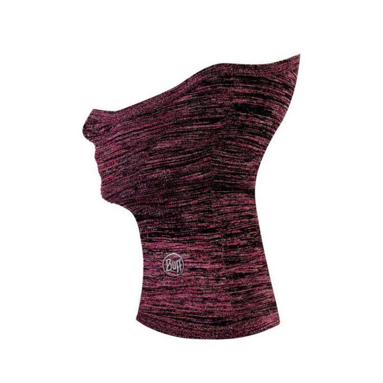 Komin do biegania unisex Buff® Dryflx+ Neckwarmer Fuchsia z odblaskami