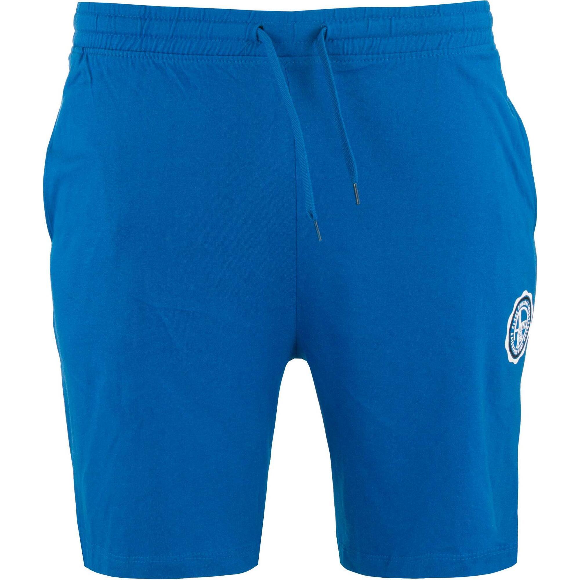 Glemo ATHL DPT Męskie Szorty Bawełniane - Fluo Niebieskie