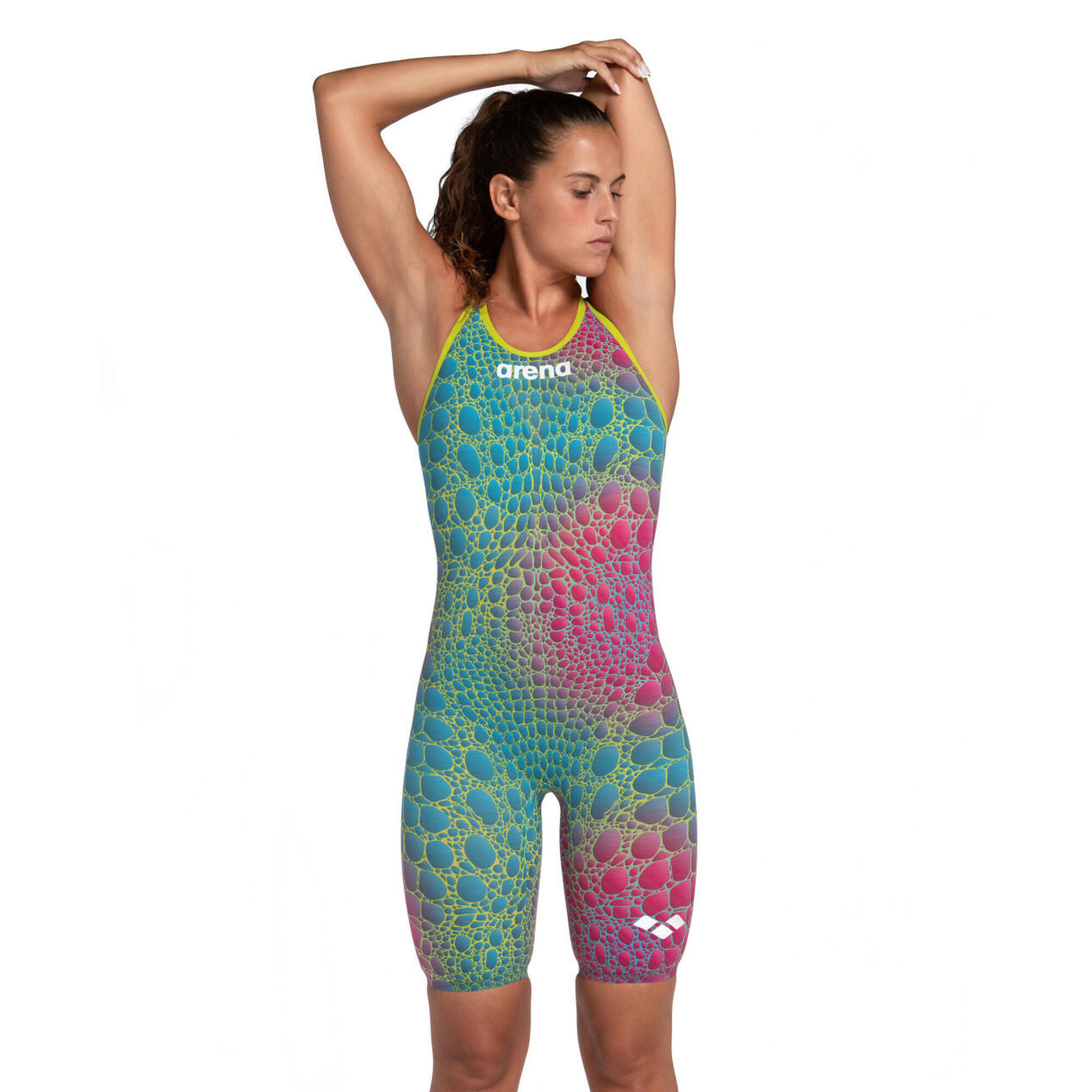 Strój startowy damski skóra pływacka Arena Carbon Air2 Aurora Cayman