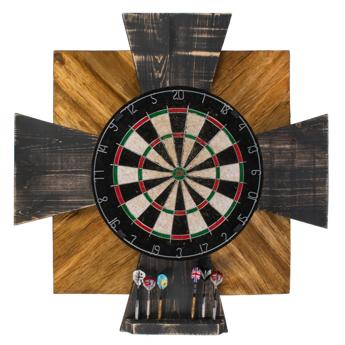 Tablica Drewniana John Paddle do Darta Order Black Oak