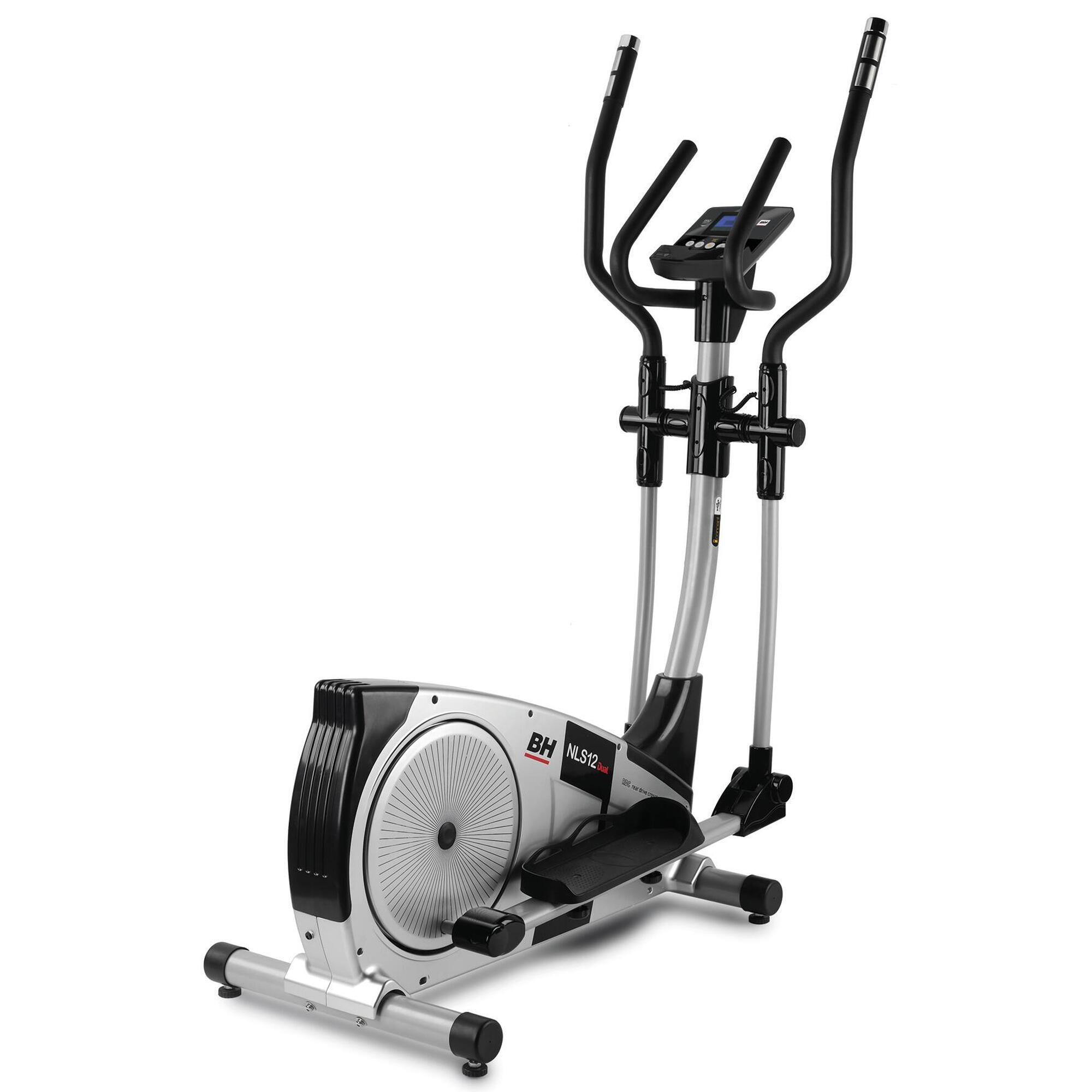 Rower eliptyczny domowy BH Fitness NLS12 Dual, koło 10 kg, krok 30 cm