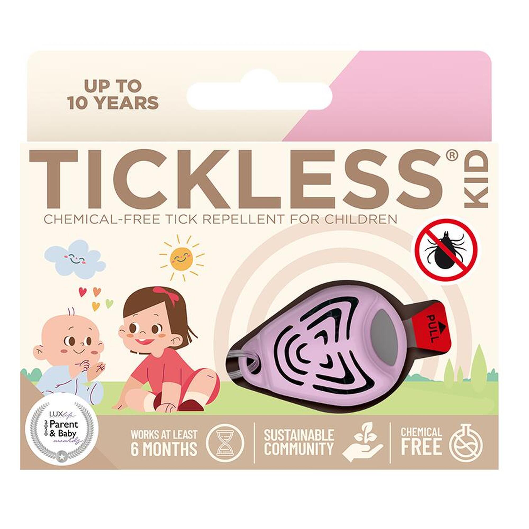 Ultradźwiękowe urządzenie na kleszcze TICKLESS Kid różowy brelok