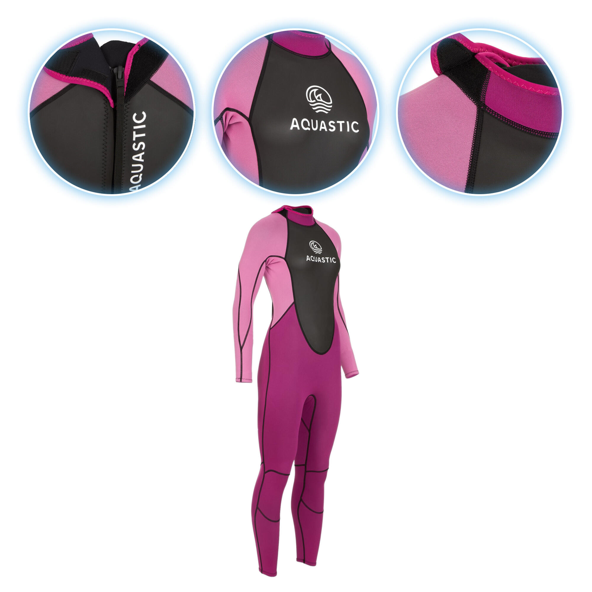 Pianka surfingowa damska AQUASTIC z neoprenu 3/2 mm WAVEY