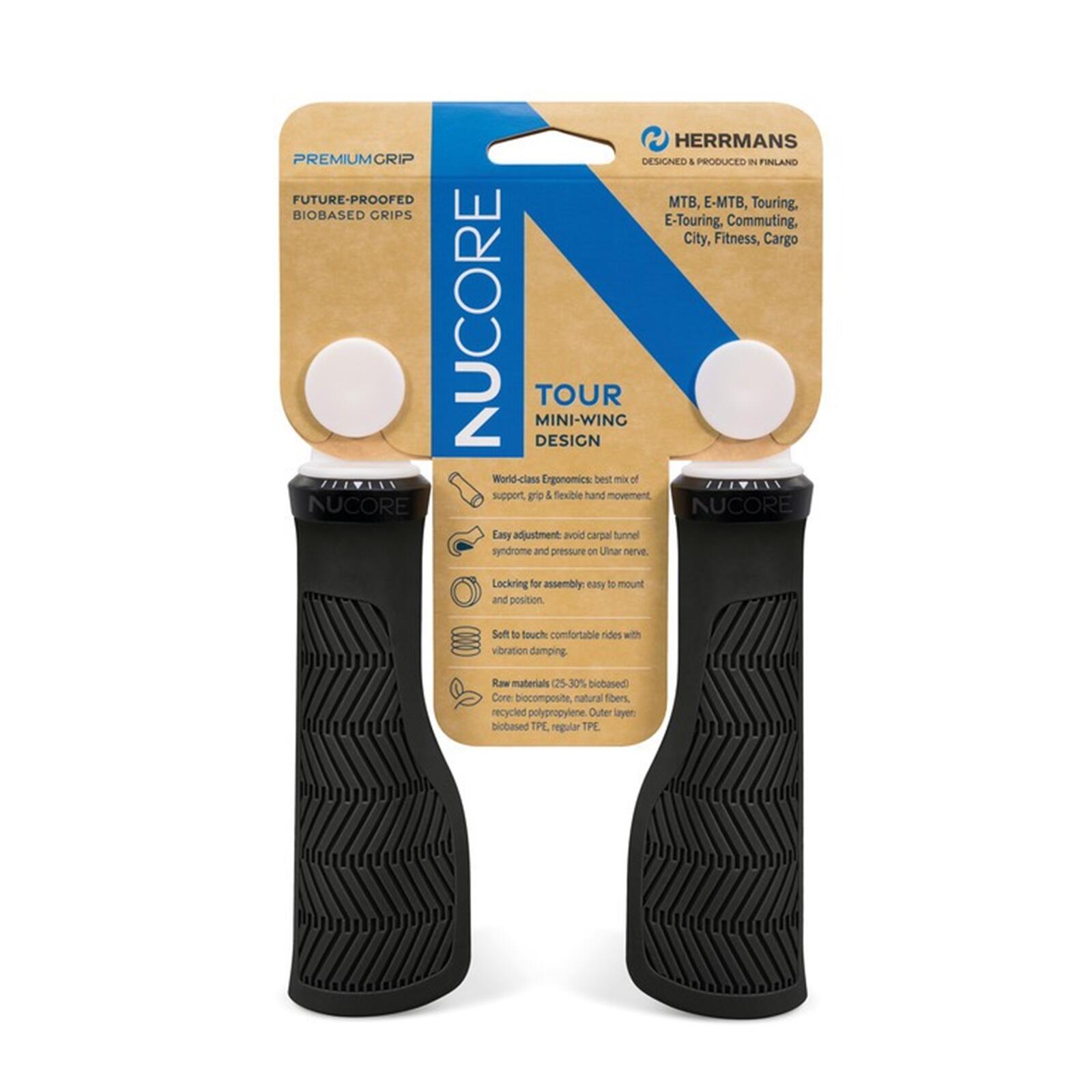 Chwyty Nucore Grip Tour Wave 130Mm Czarne