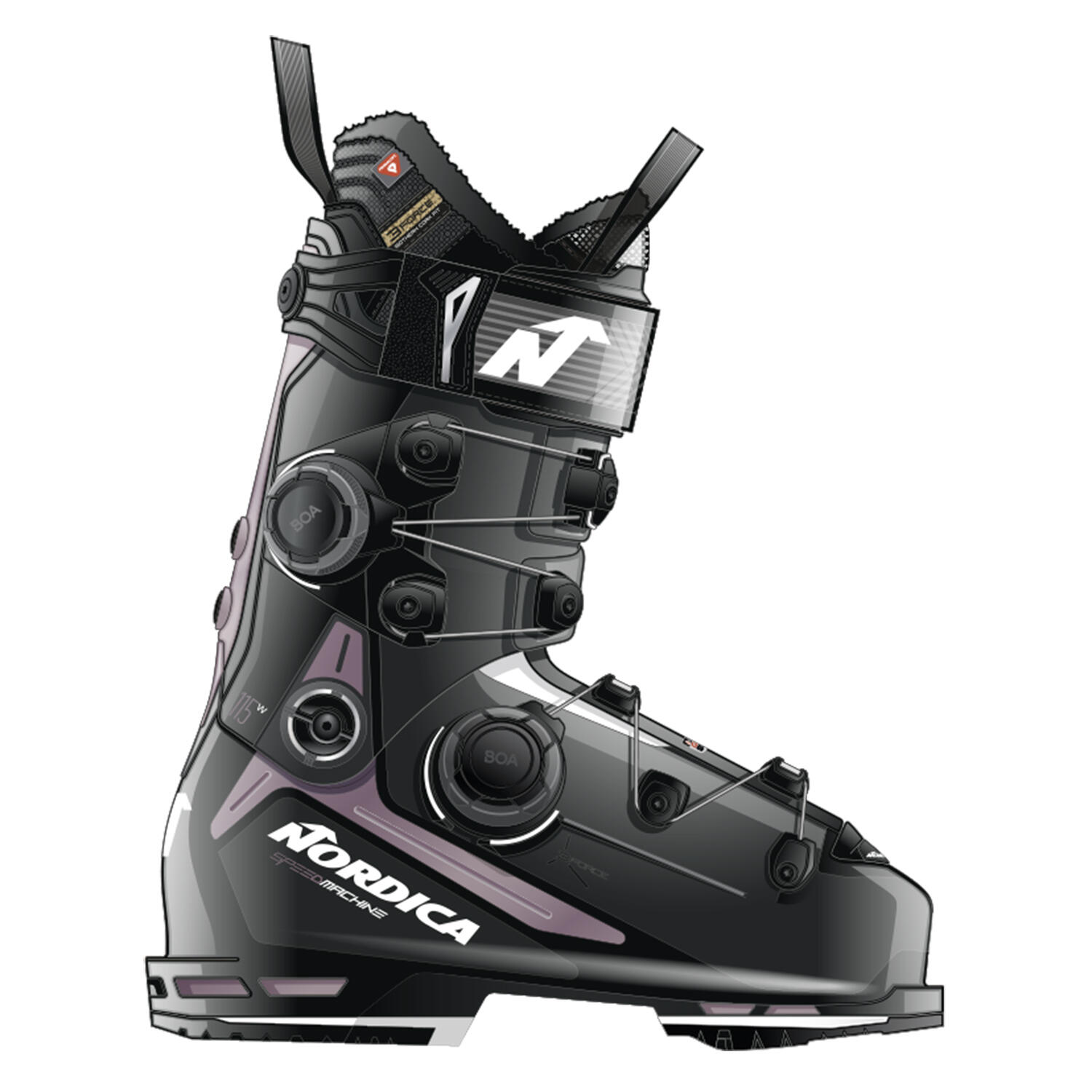 Buty narciarskie damskie Nordica Speedmachine 3 115 W BOA DD GW