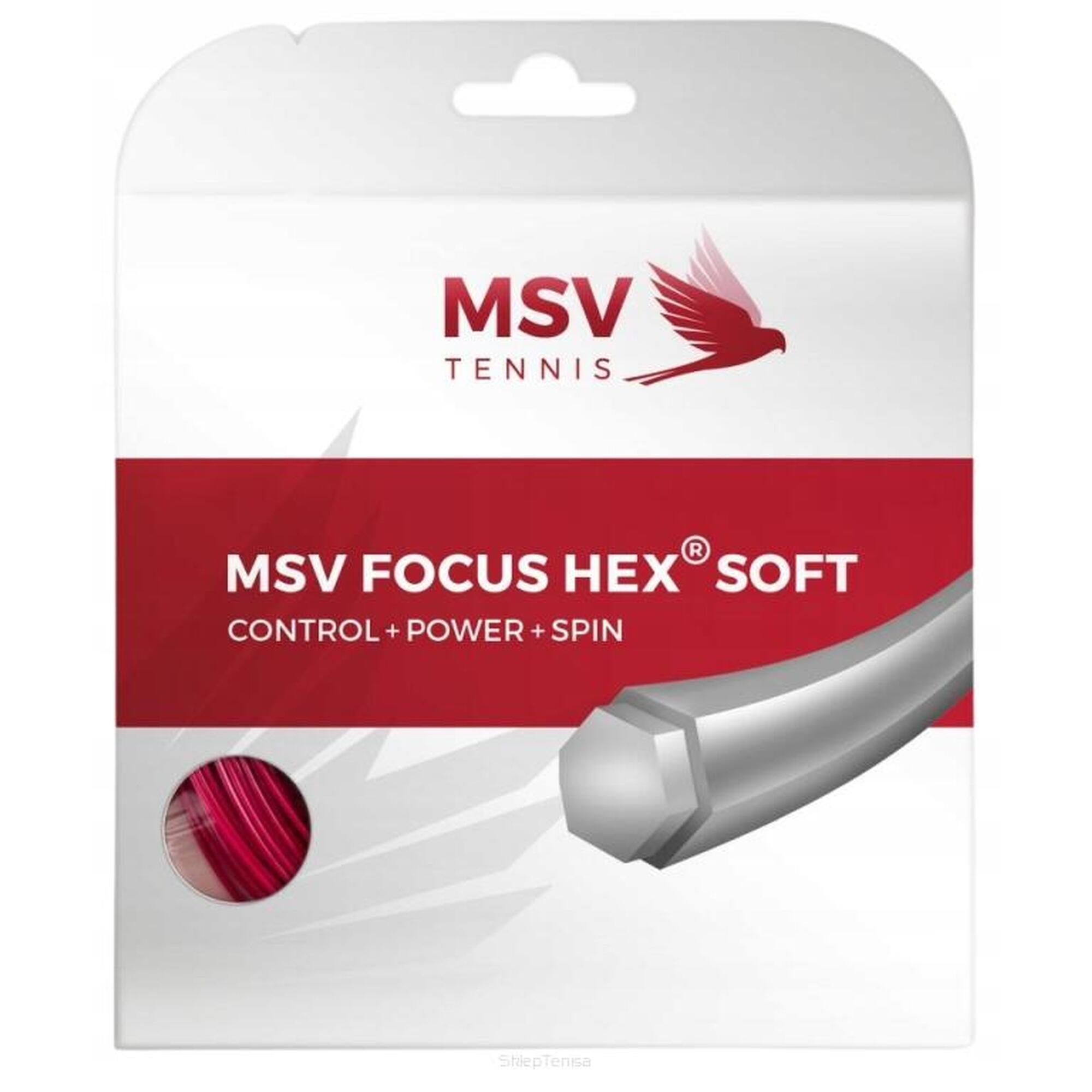 Naciąg tenisowy MSV Focus HEX Soft 1.25 czerwony
