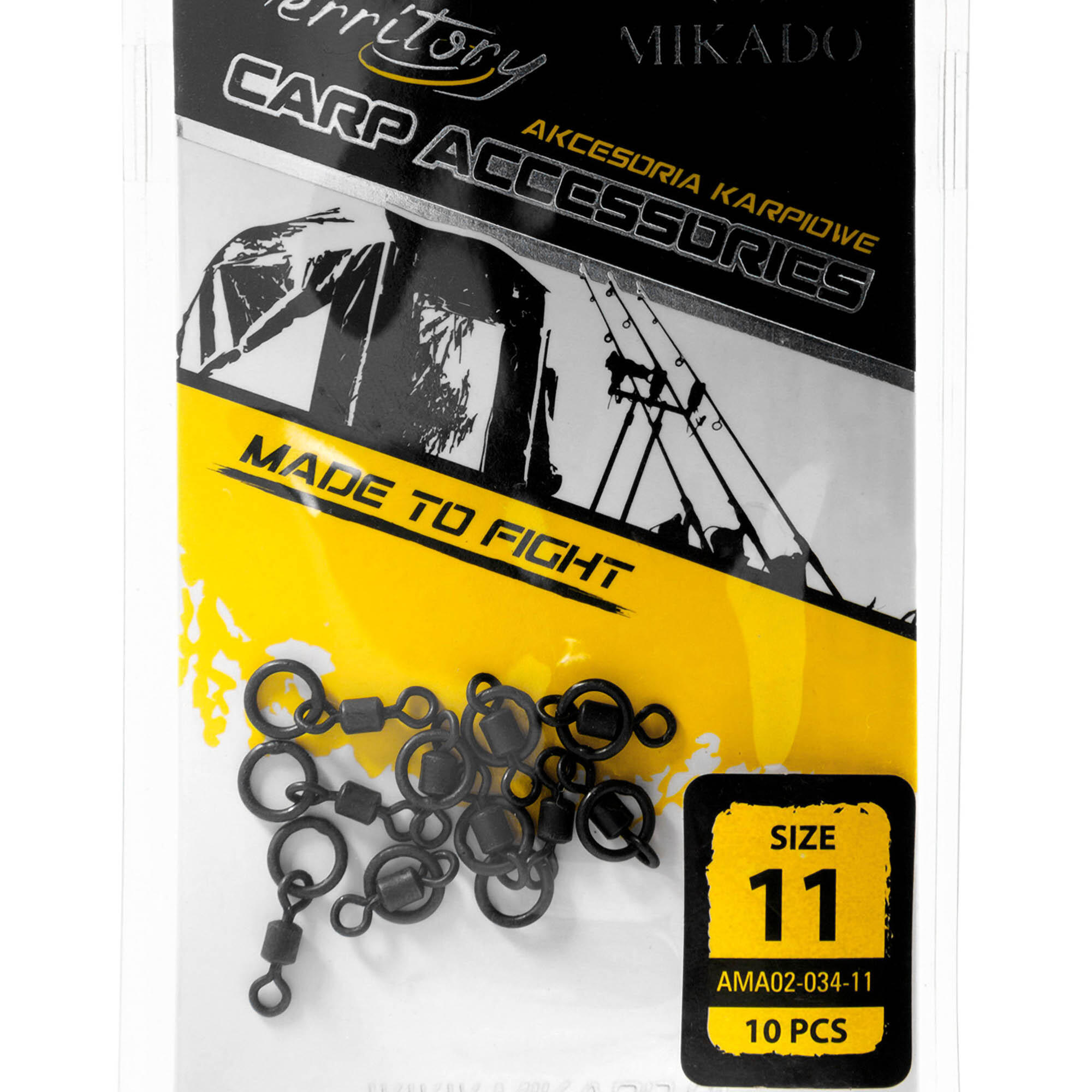 Krętliki Karpiowe Rolkowe Z Kółkiem Mikado R. 11