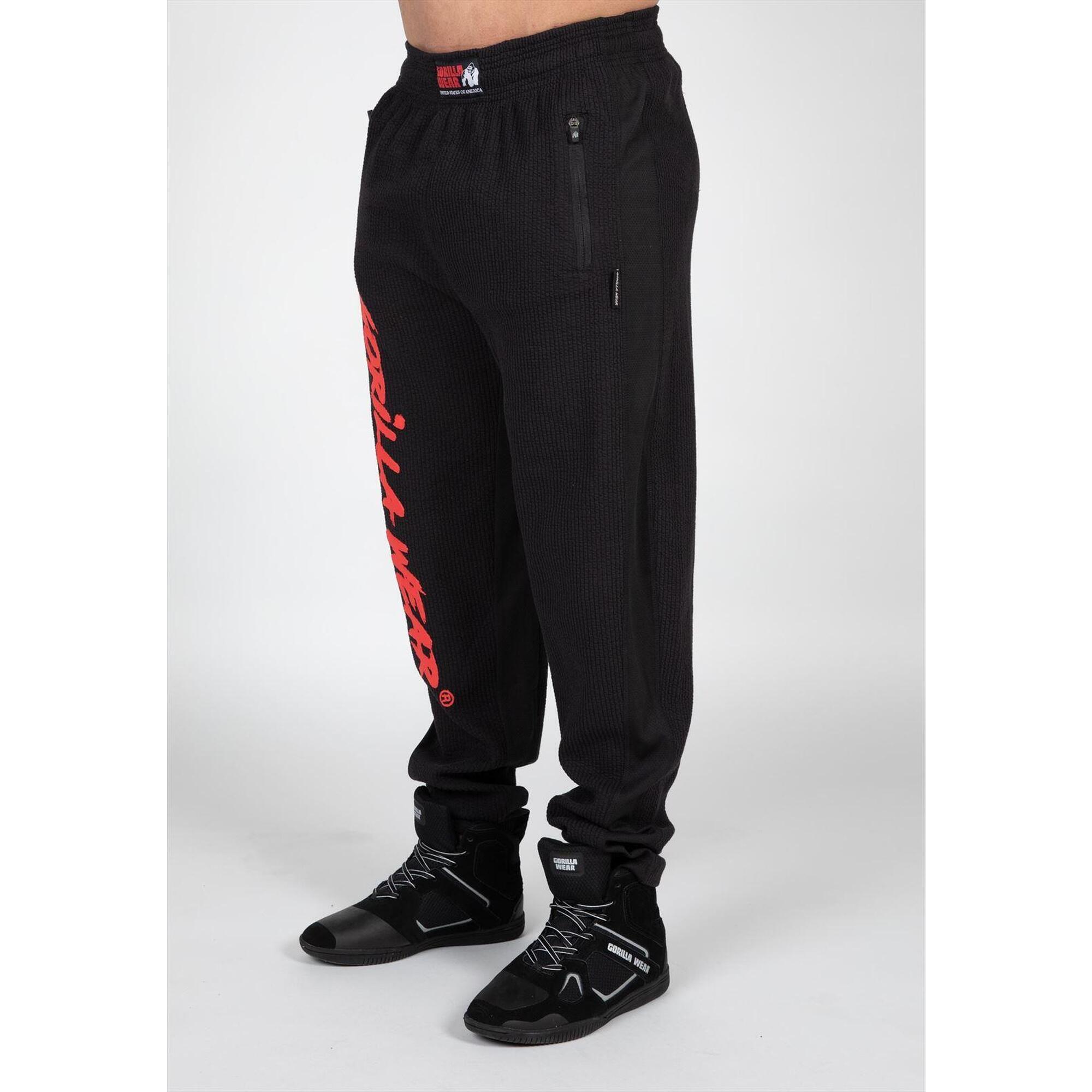 Augustine Stara szkoła Spodnie - Czarny/Czerwony