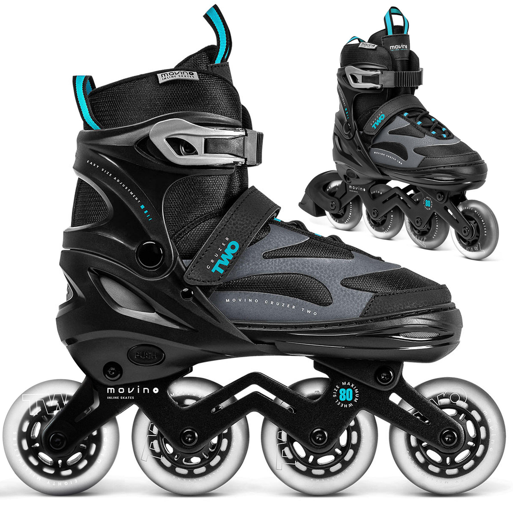 Rolki regulowane fitness męskie Movino Cruzer Two MOV-CRT606