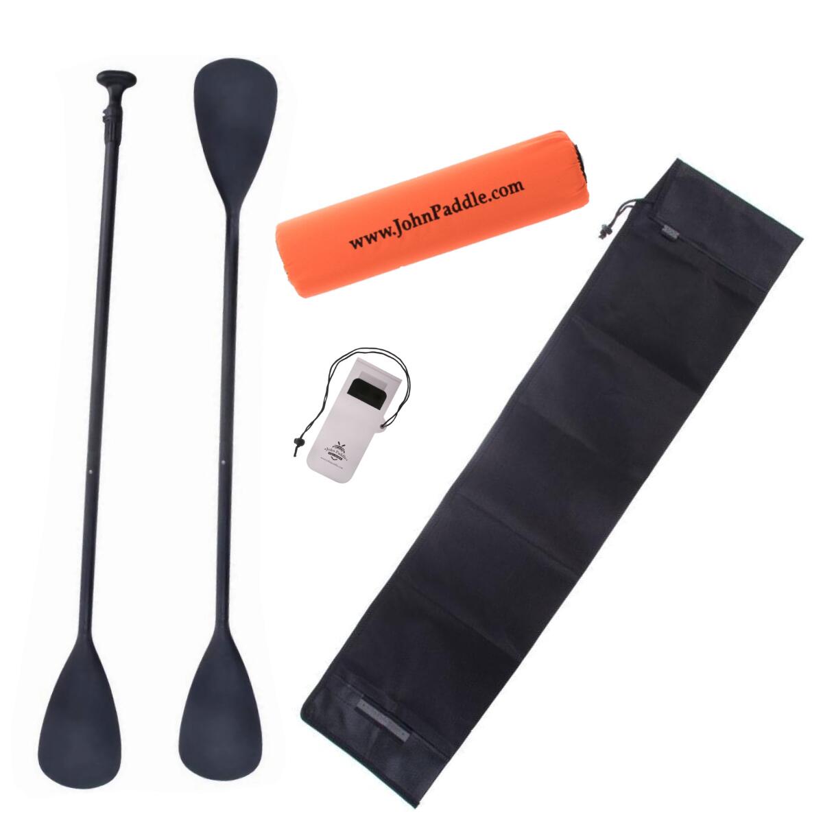 Zestaw SUP/Kajak John Paddle NRO 165-208/225cm + odbijacz + pokrowiec + etui