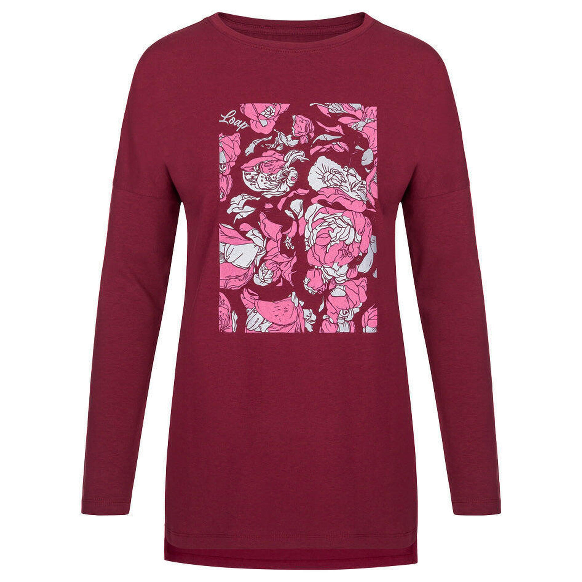 Glemo Damska koszulka Abrisima L – kwiatowy wzór, długi rękaw