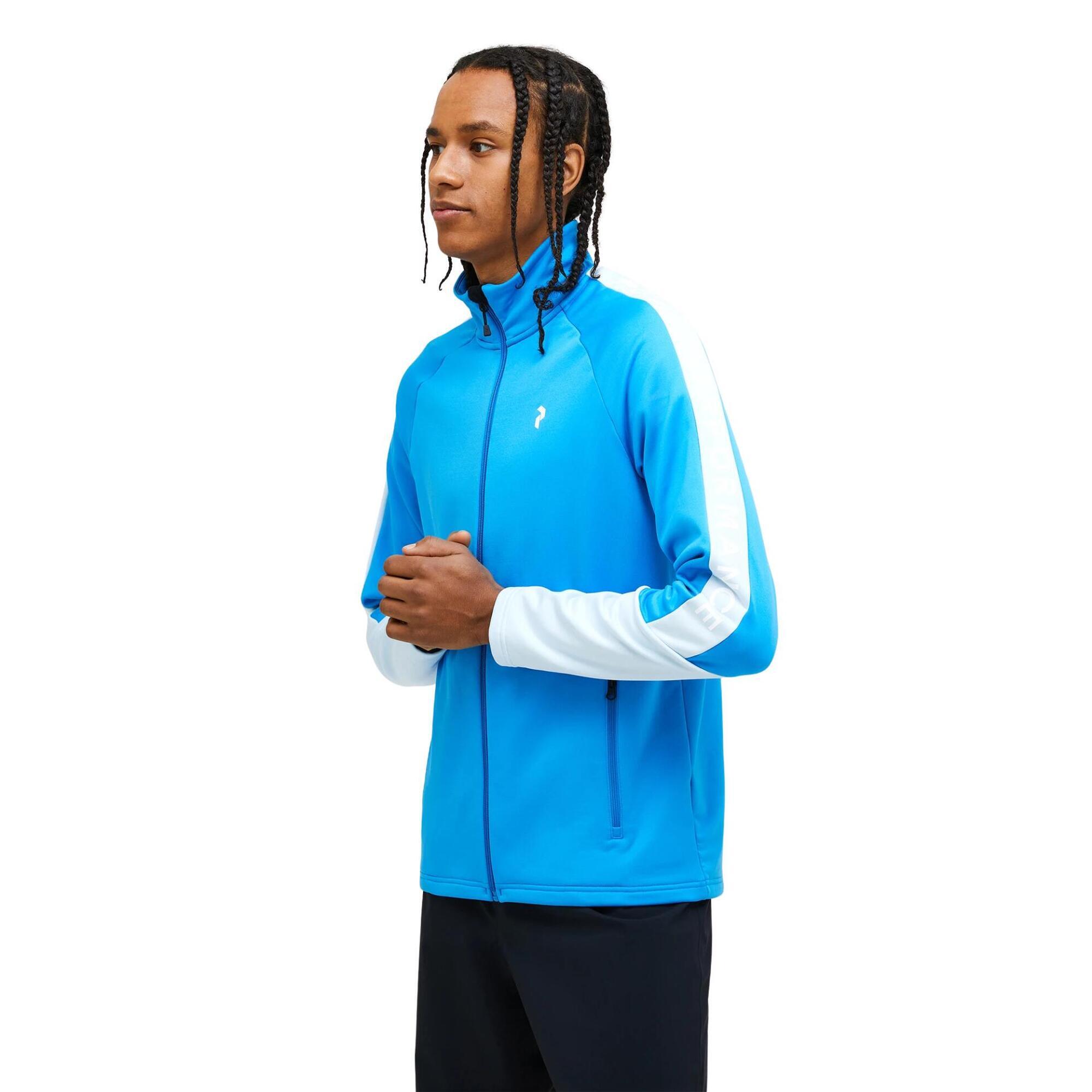 Bluza Peak Performance męska Rider Zip Jacket niebieska - XXL